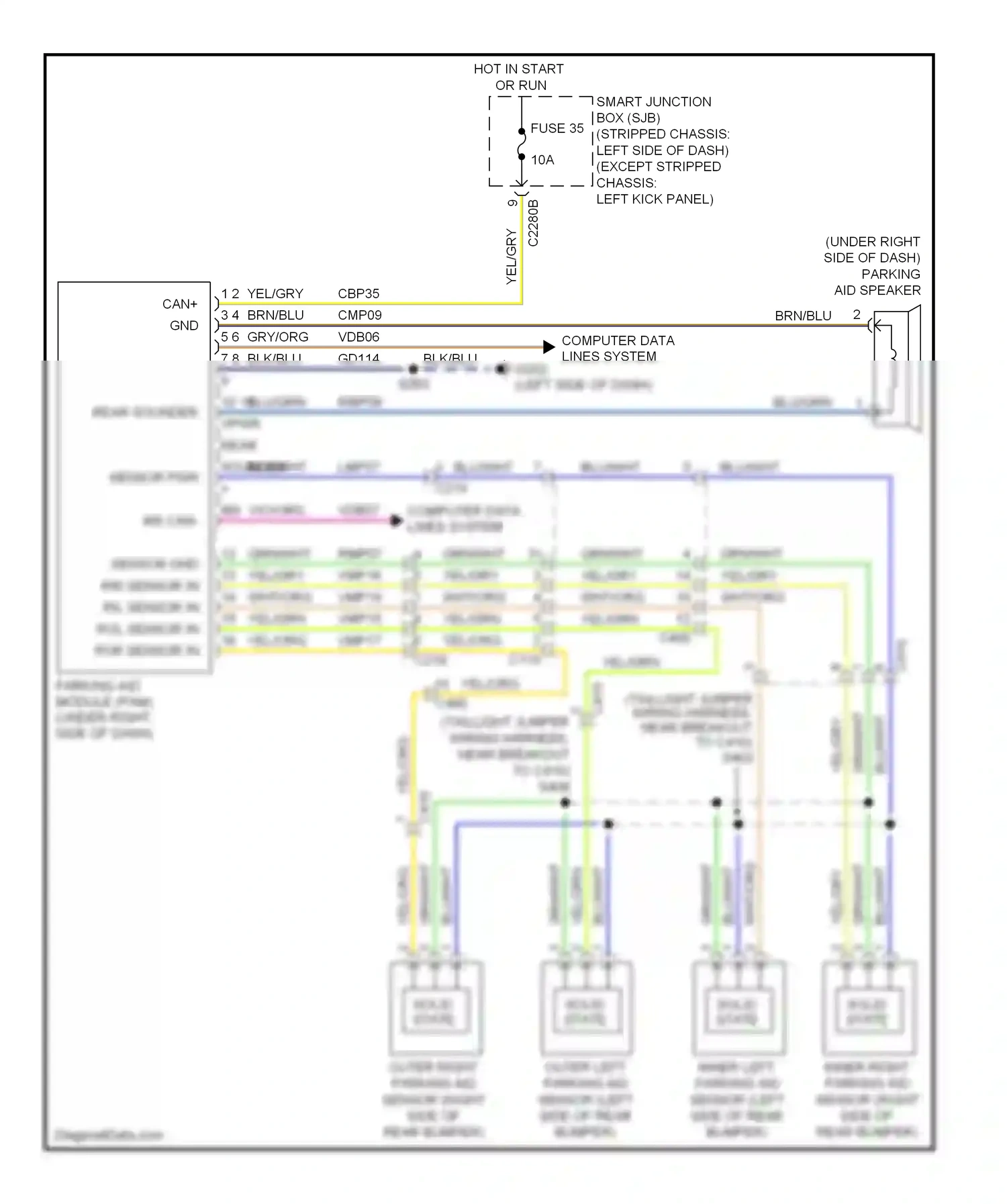 Ford Cutaway E350 Super Duty  (1999-2012) computer data lines system wiring diagram  (14 of 41)