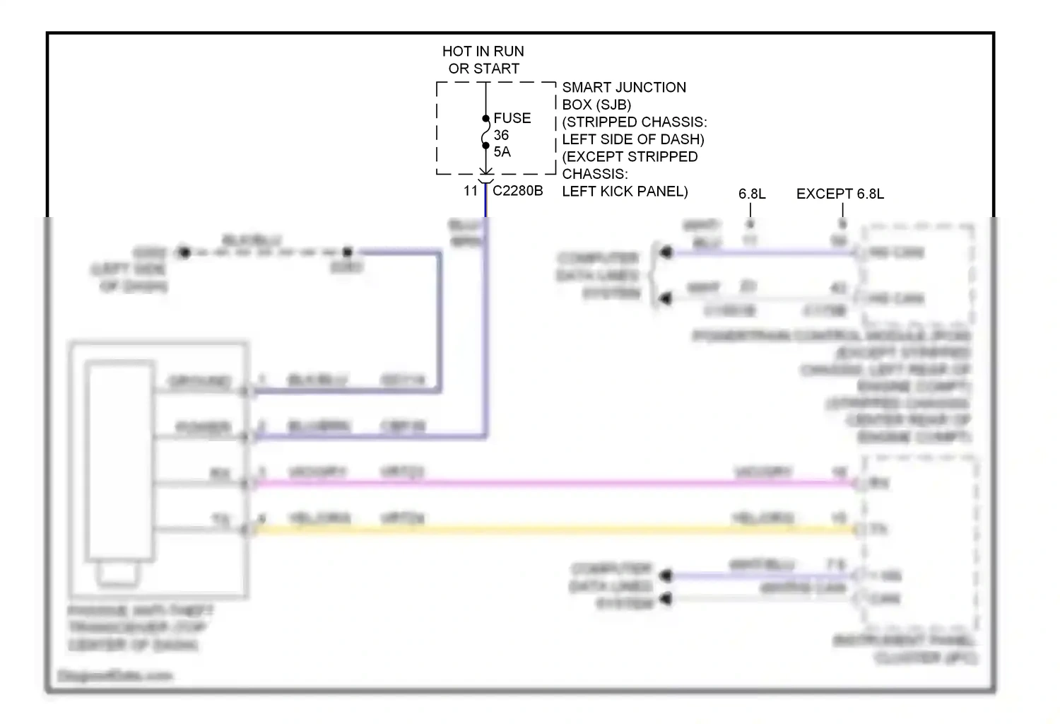 Ford Cutaway E350 Super Duty  (1999-2012) computer data lines system wiring diagram  (29 of 41)