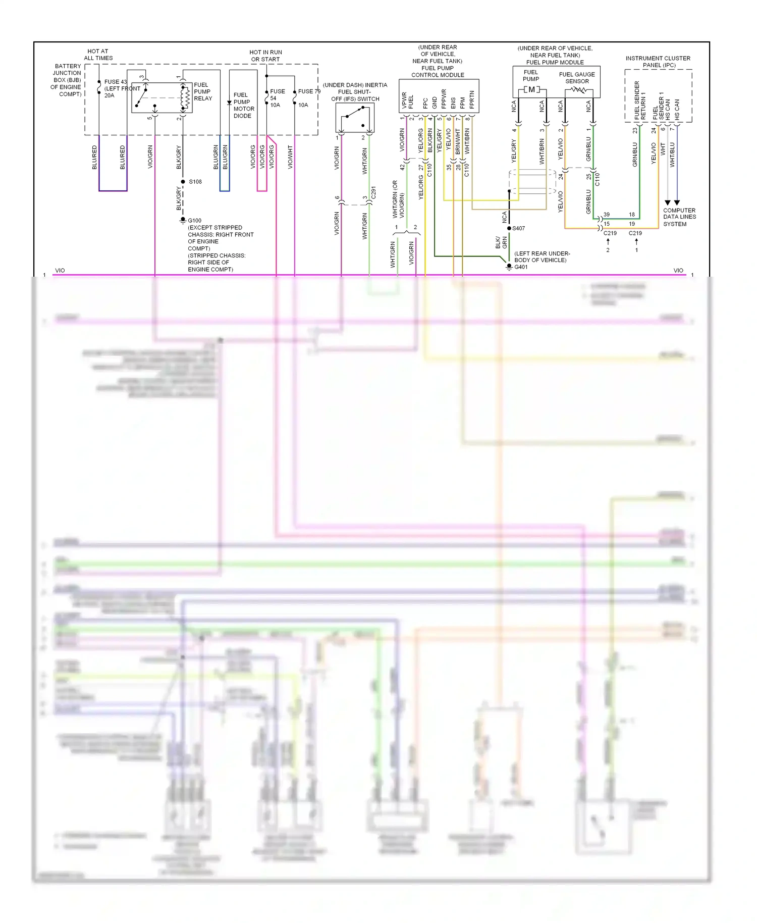 Ford Cutaway E350 Super Duty  (1999-2012) computer data lines system wiring diagram  (19 of 41)
