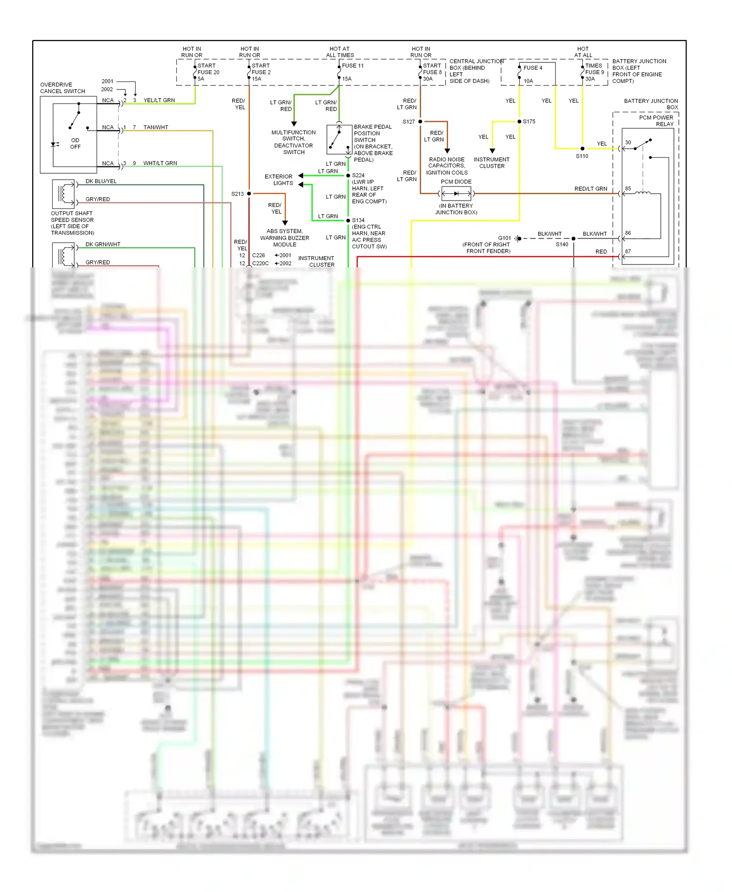 Ford Cutaway E350 Super Duty  (1999-2012) engine controls engine controls wiring diagram  (1 of 3)