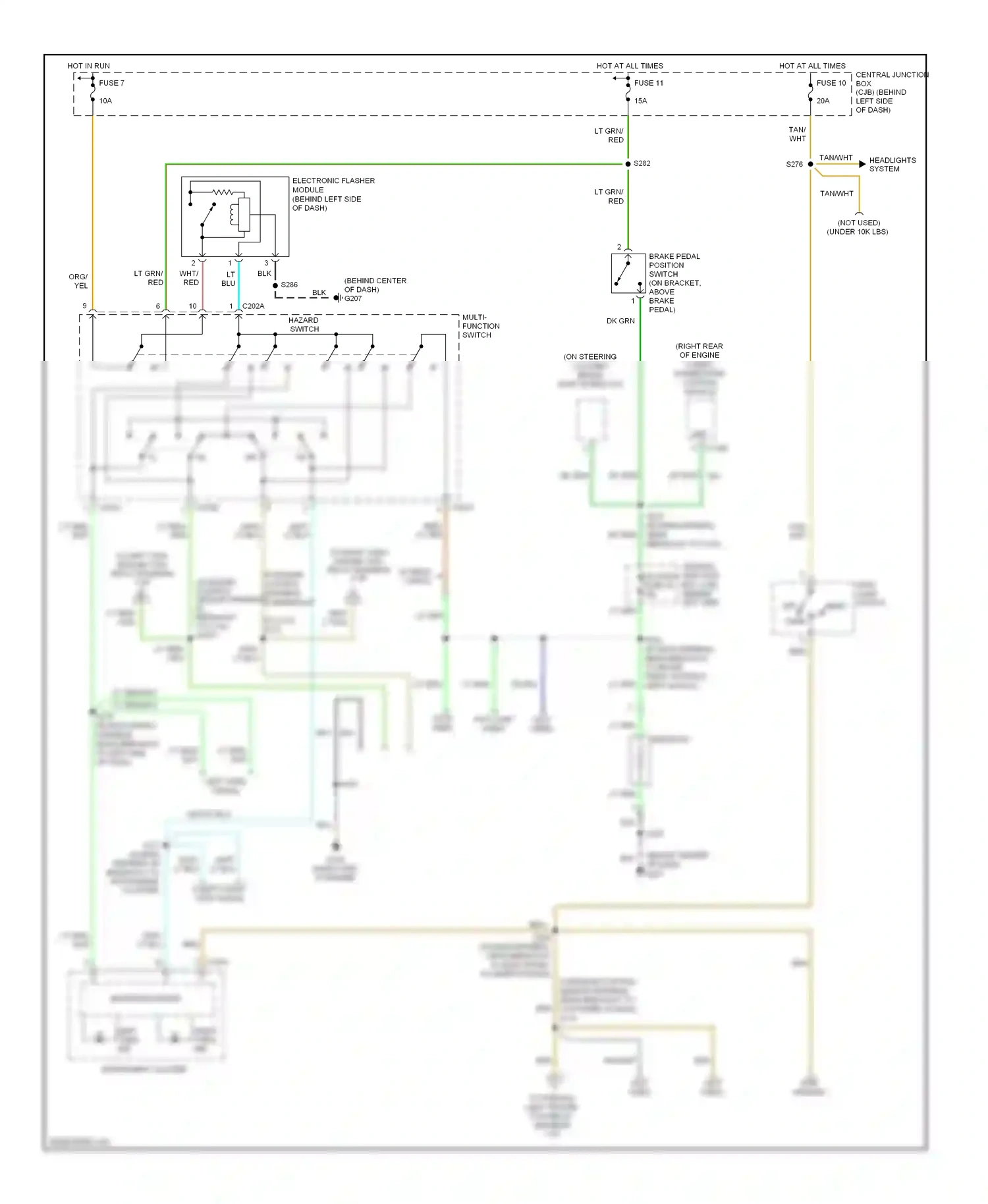 Ford Cutaway E350 Super Duty  (1999-2012) multi- function switch wiring diagram  (14 of 20)