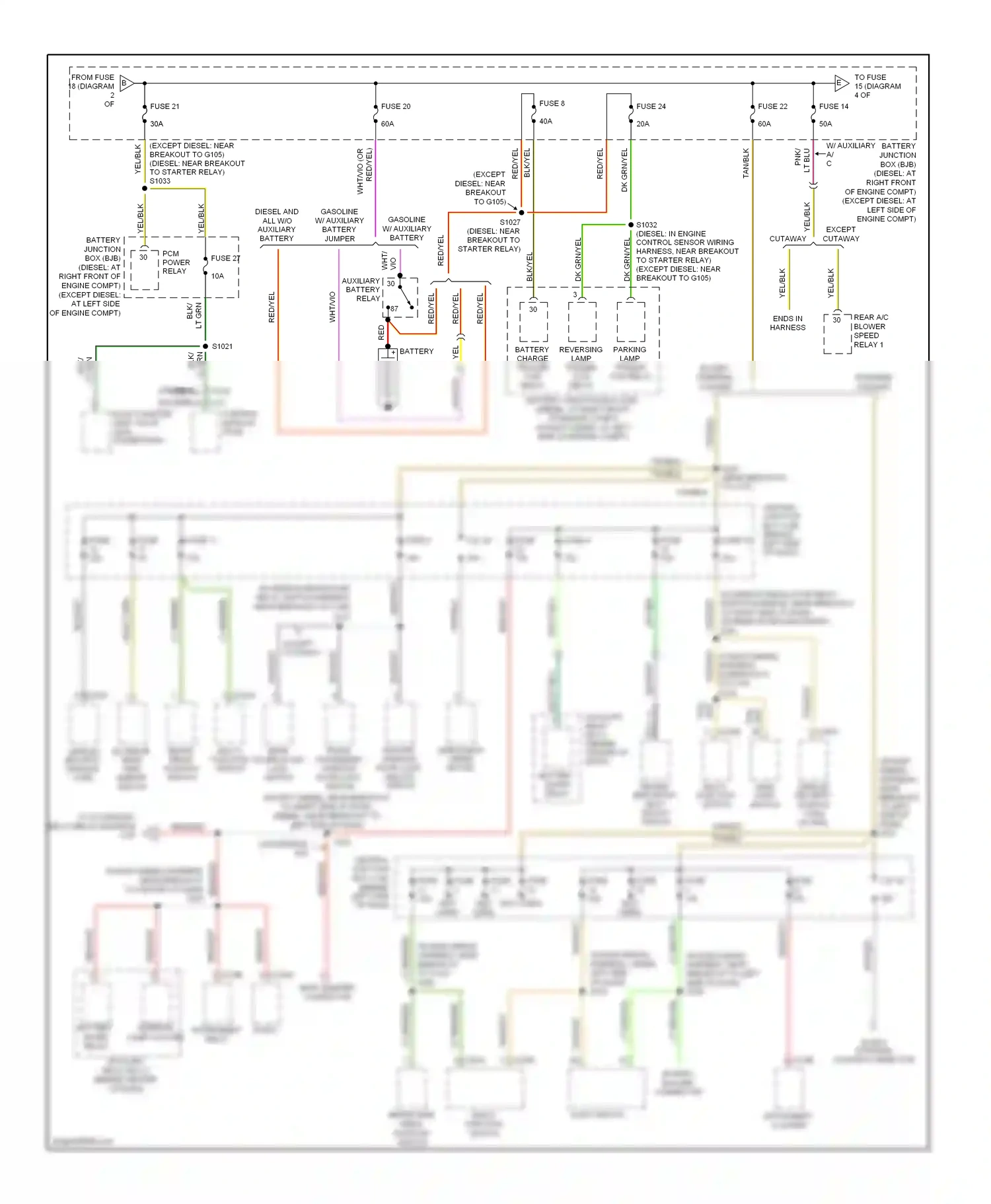 Ford Cutaway E350 Super Duty  (1999-2012) multi- function switch wiring diagram  (5 of 20)