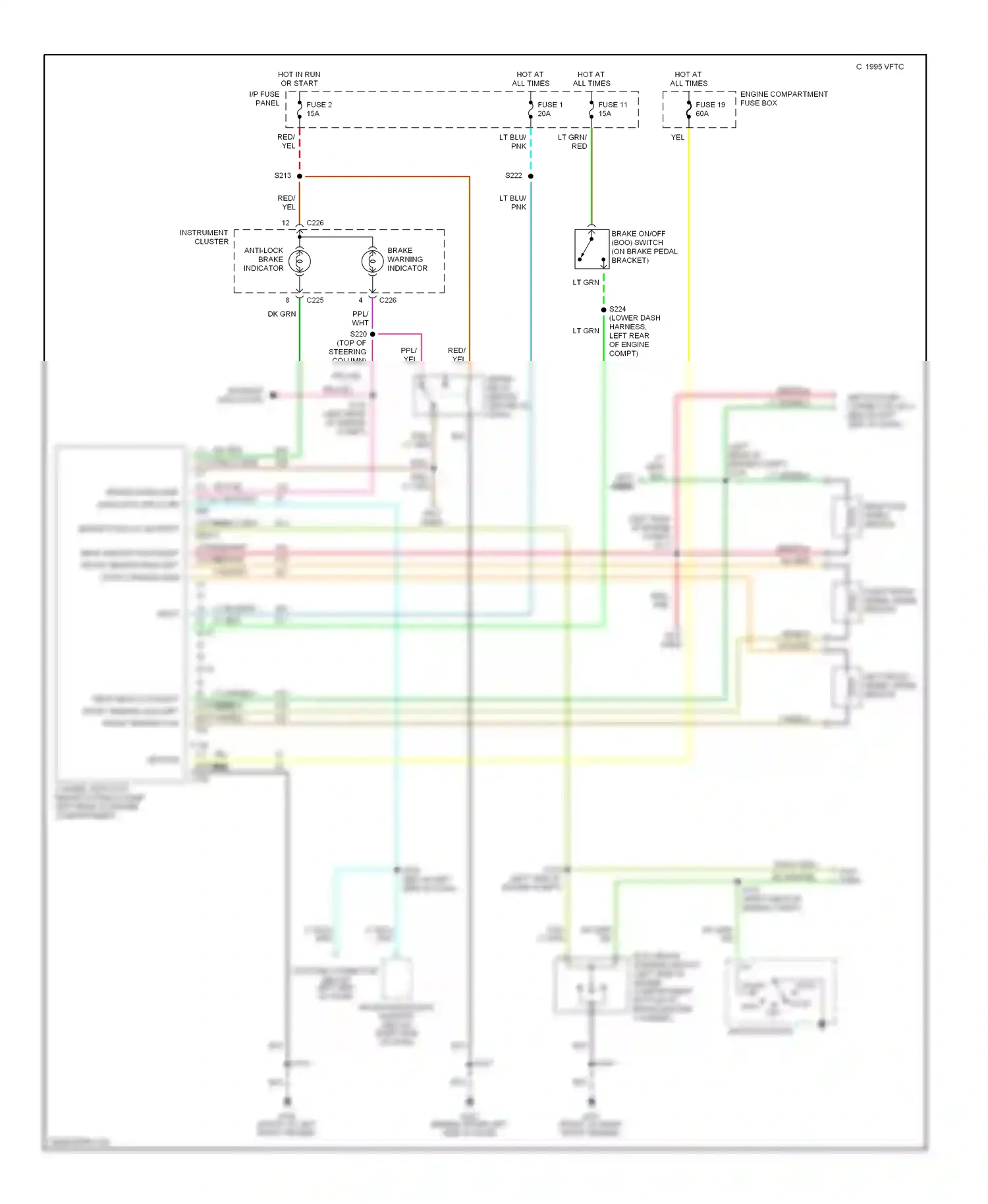 Ford Cutaway E350  (1997-1998) ignition switch wiring diagram  (8 of 16)
