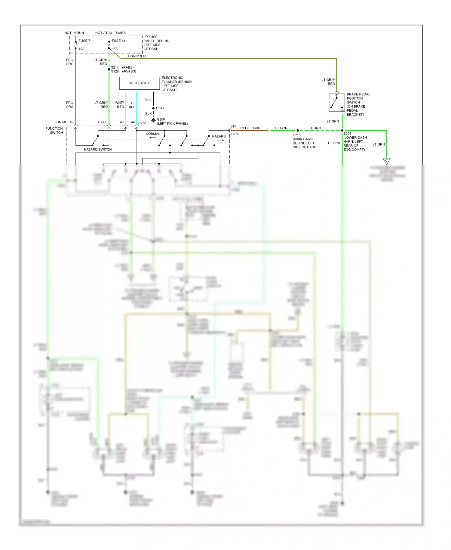 Ford Cutaway E350  (1997-1998) solid state wiring diagram  (1 of 4)
