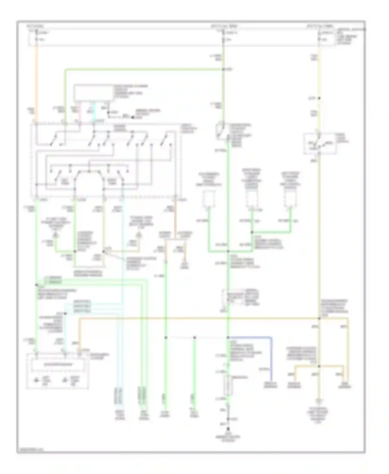 Econoline E150 Ford  (1997-2012): Exterior lamps circuit, with stripped chassis (1 of 2)