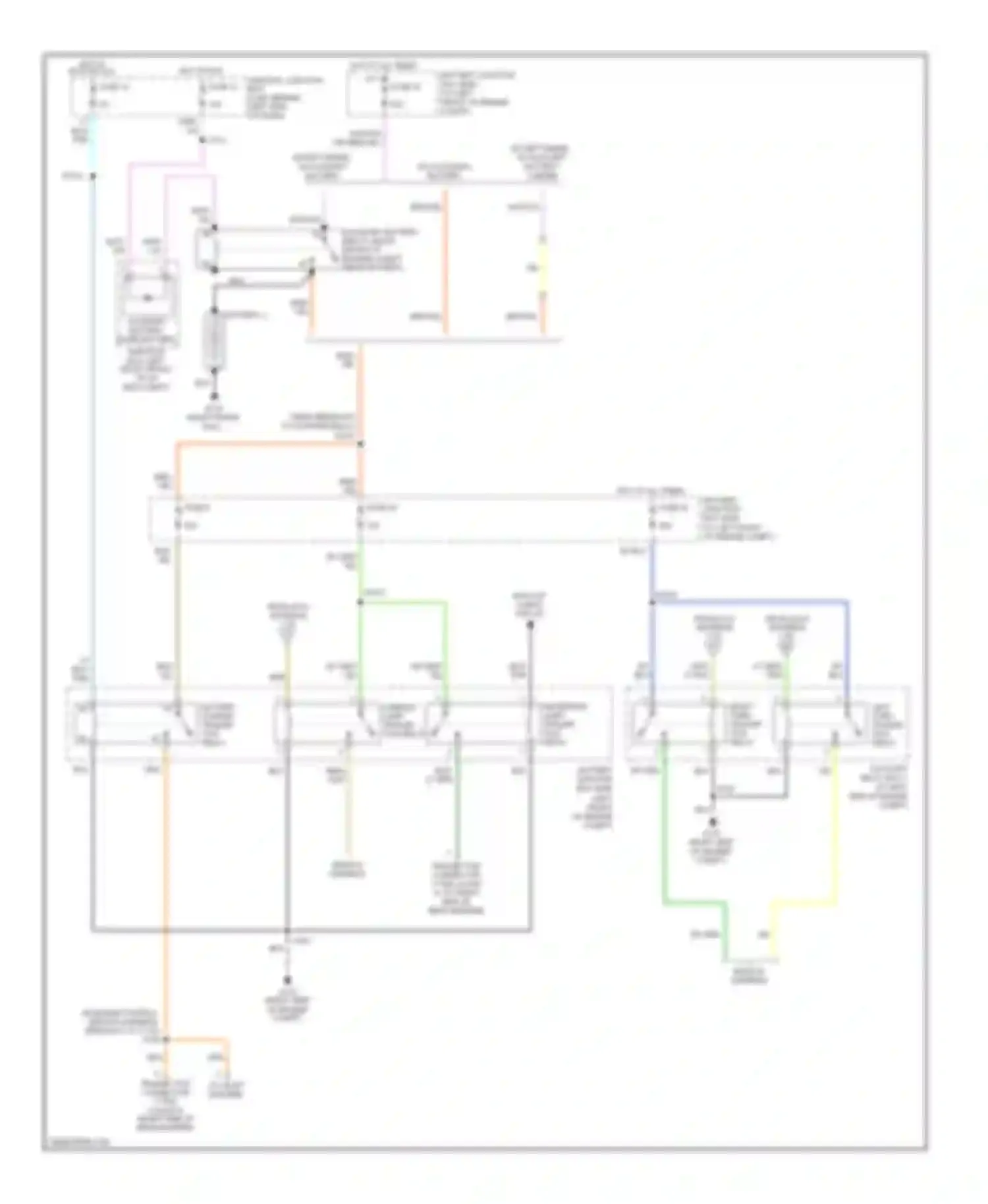 Econoline E150 Ford  (1997-2012): Exterior lamps circuit, with stripped chassis (2 of 2)