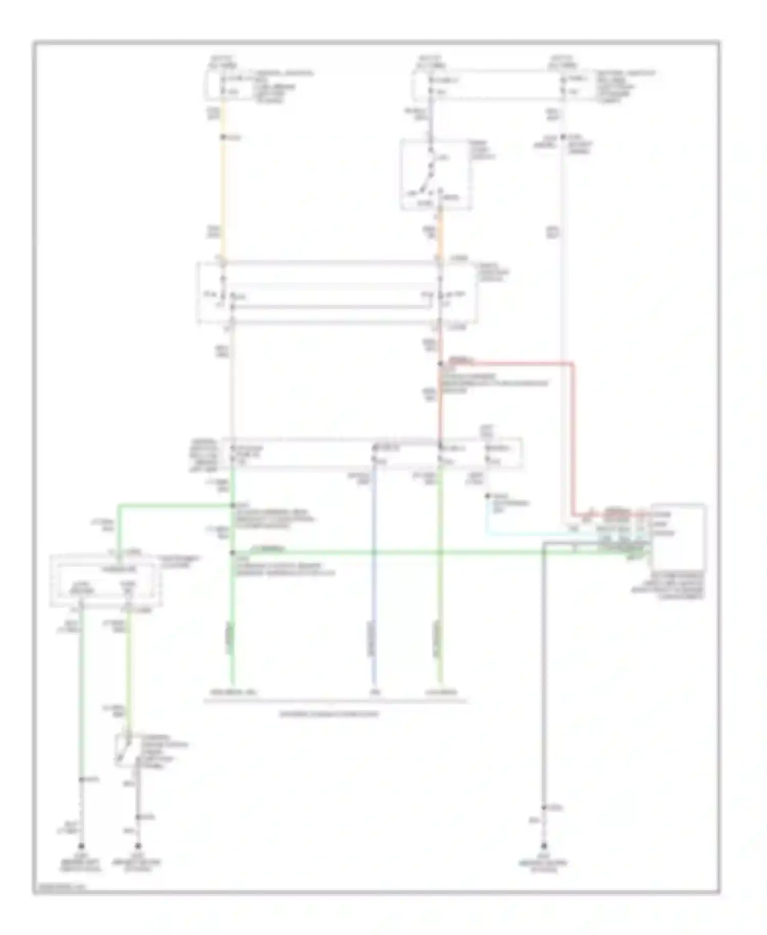 Econoline E150 Ford  (1997-2012): Headlights circuit, with stripped chassis