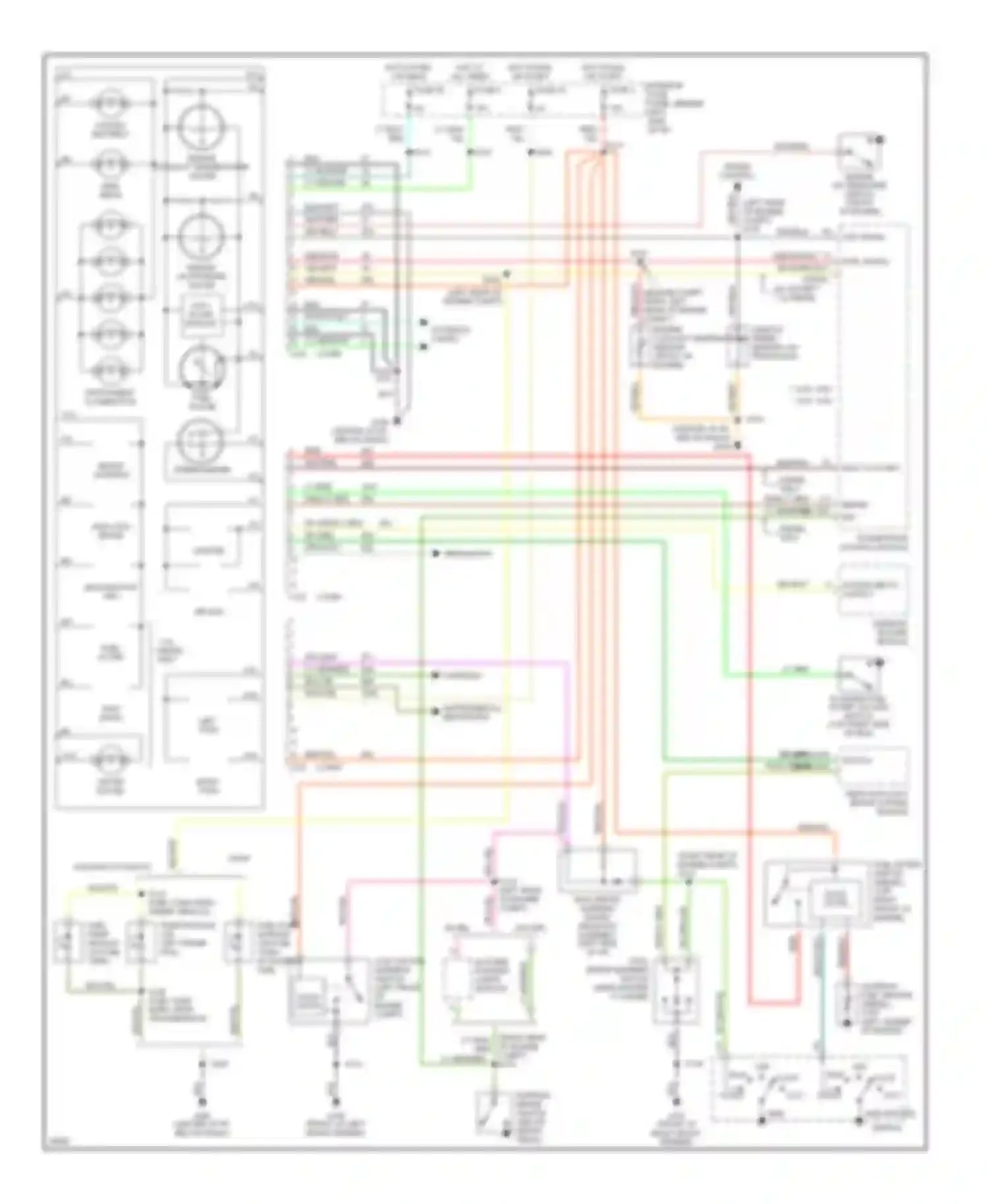 Econoline E150 Ford  (1997-2012): Instrument cluster circuit, rear wheel abs
