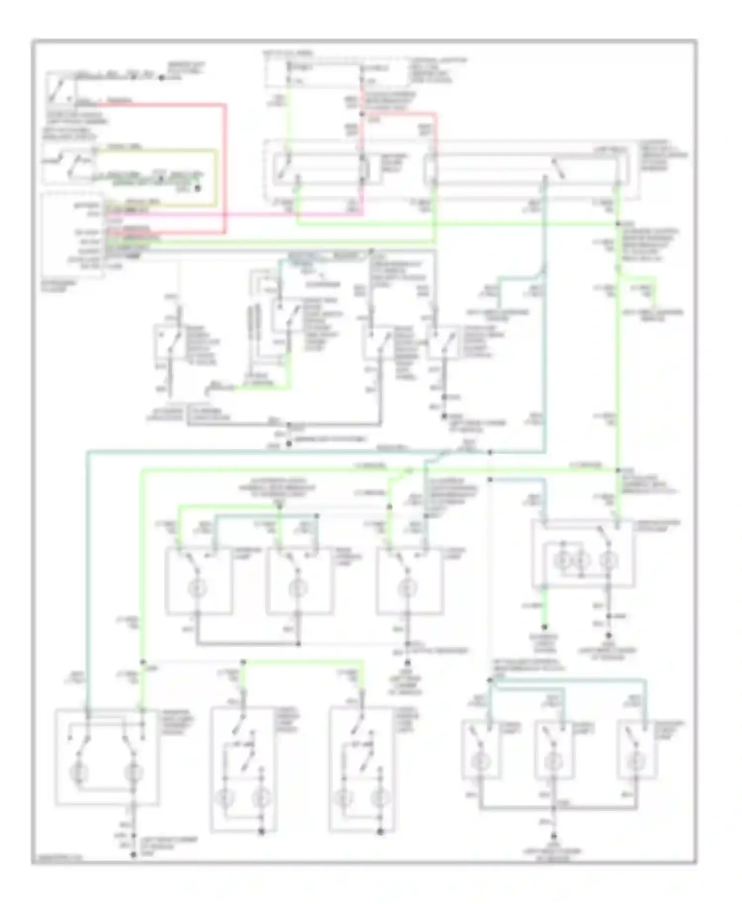 Econoline E150 Ford  (1997-2012): Courtesy lamps circuit, without stripped chassis