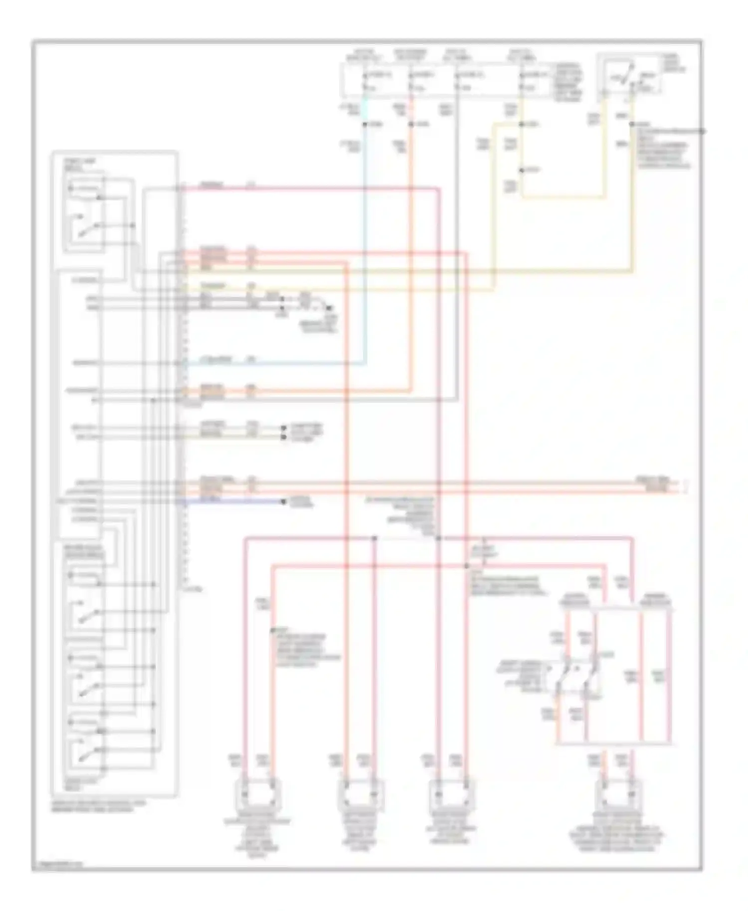 Econoline E150 Ford  (1997-2012): Power door locks circuit, with keyless entry (1 of 2)