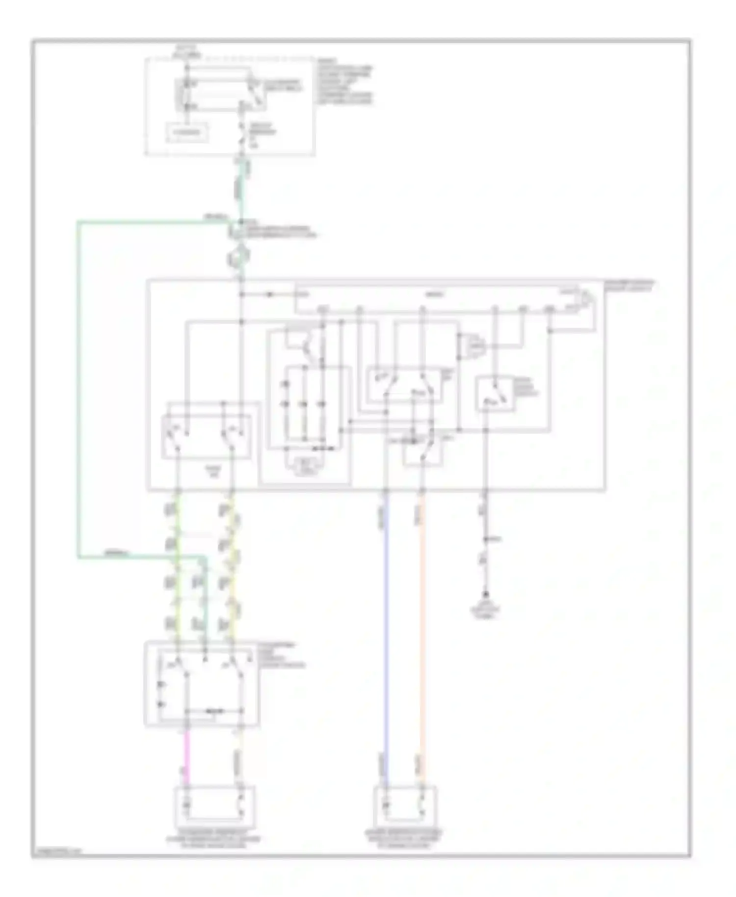 Econoline E150 Ford  (1997-2012): Power windows circuit