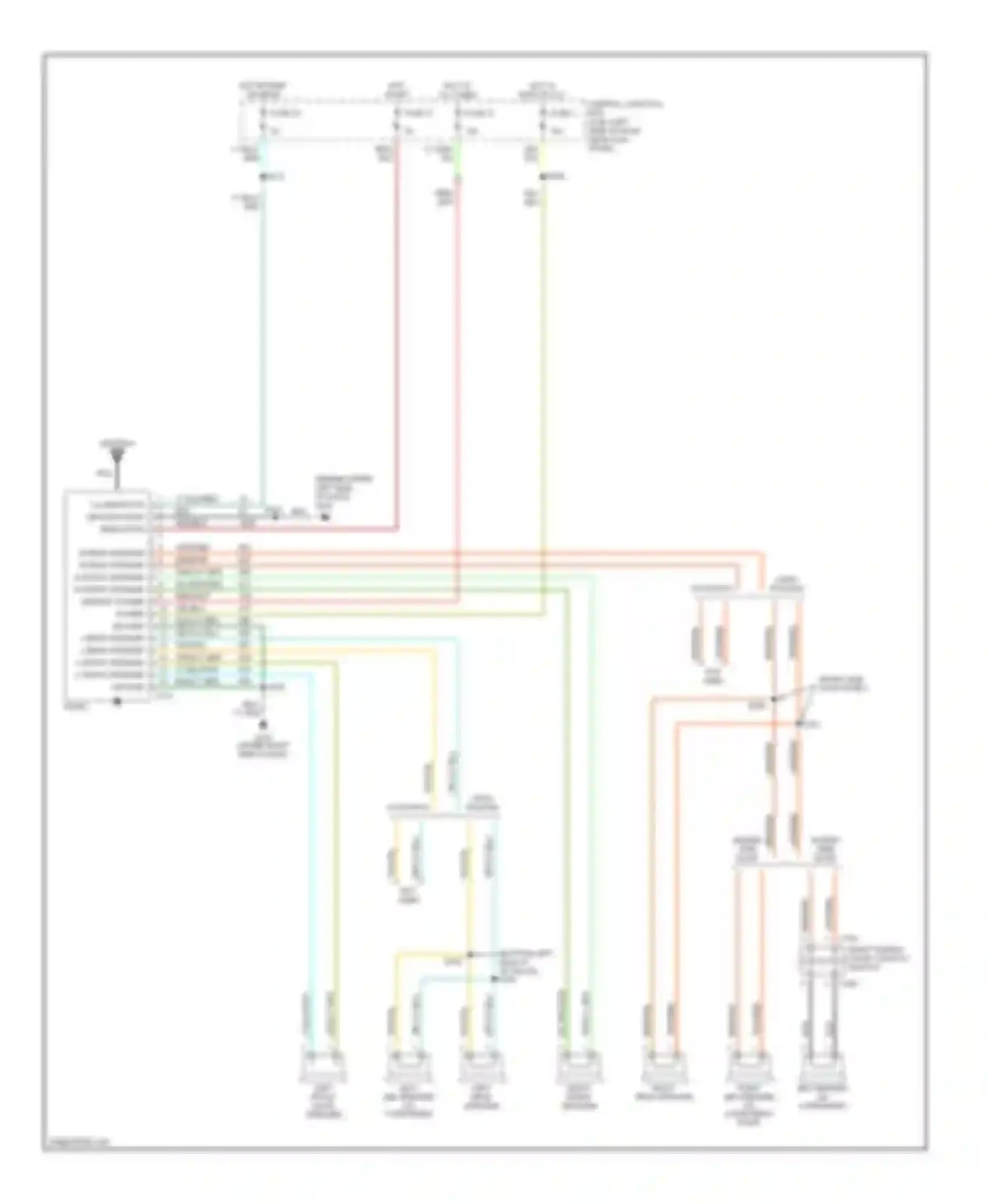 Econoline E150 Ford  (1997-2012): Radio circuits, without rear entertainment