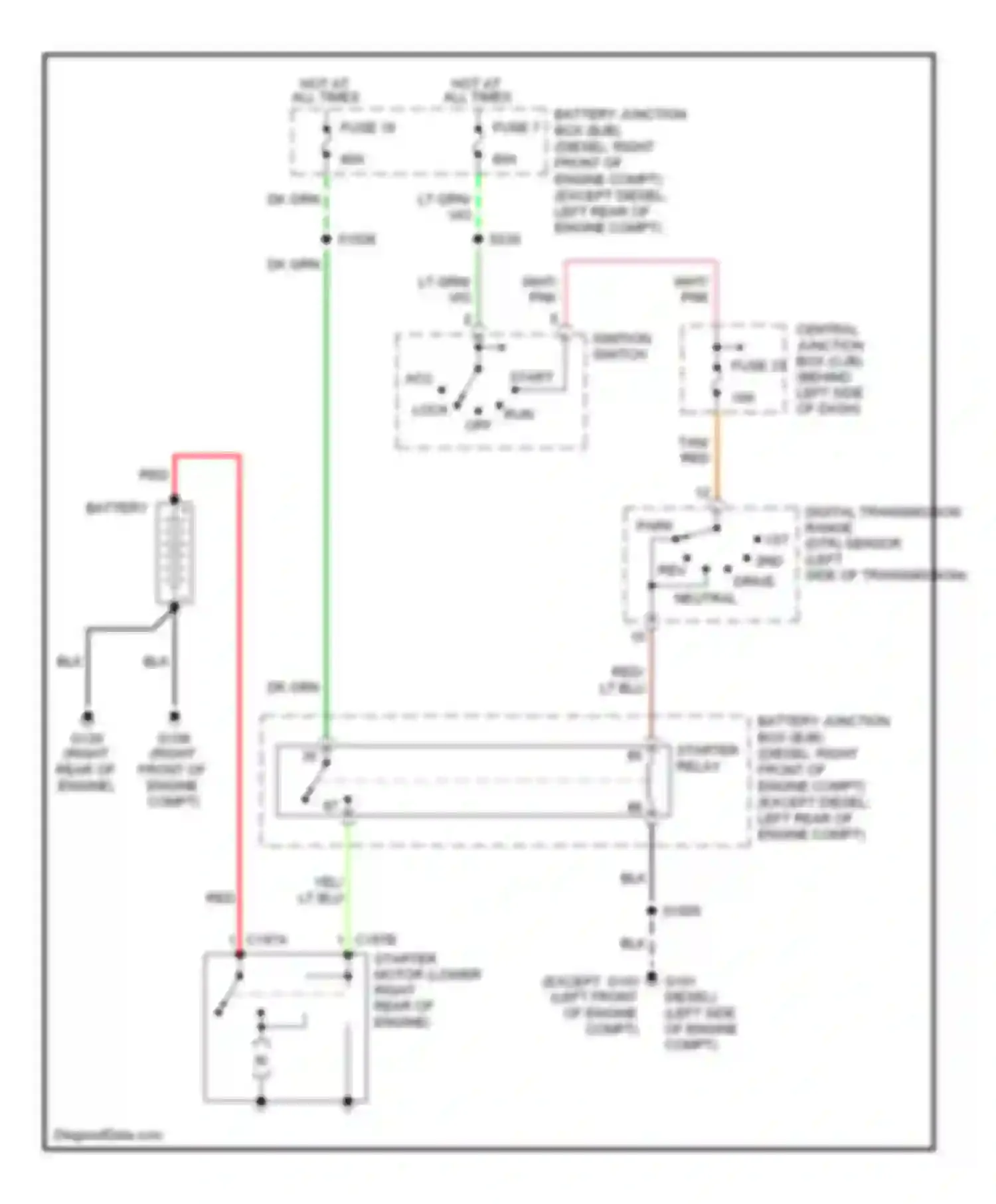 Econoline E150 Ford  (1997-2012): 5.4l, starting circuit, with 4r75e