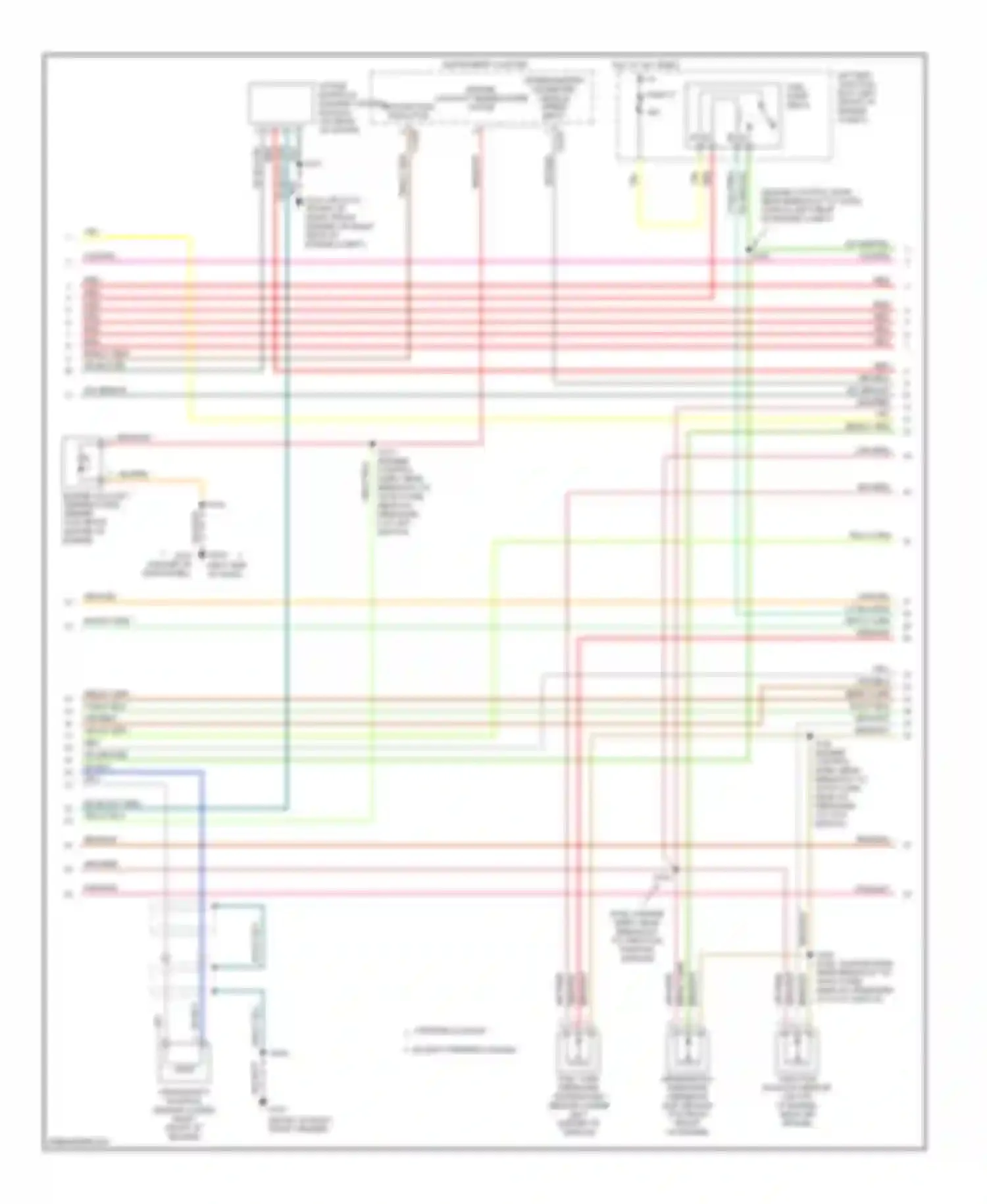 Wiring diagram except stripped chassis for Ford Econoline E150  (1997-2012) (23 of 58)