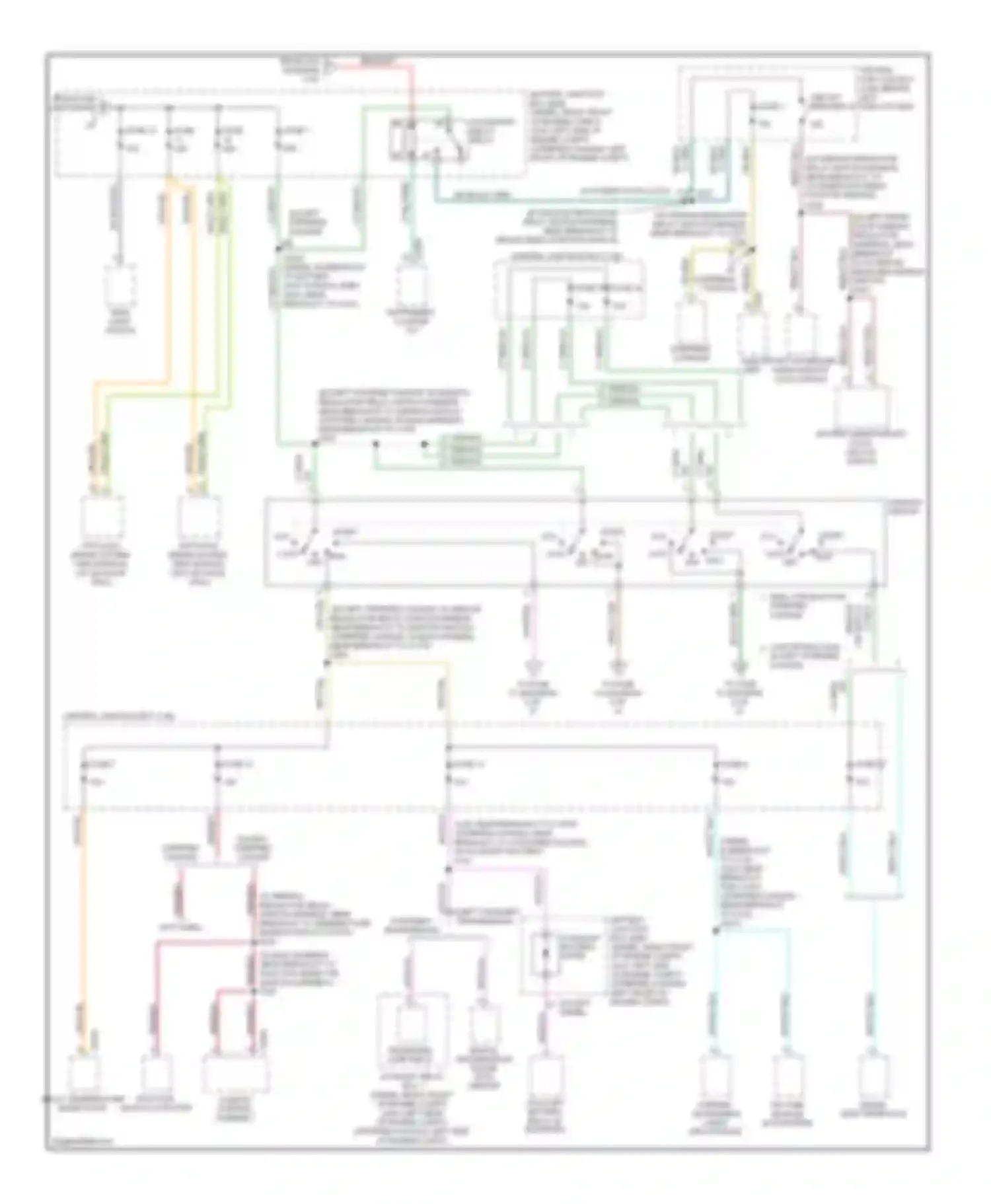 Wiring diagram except torqshift transmission for Ford Econoline E150  (1997-2012) (1 of 2)