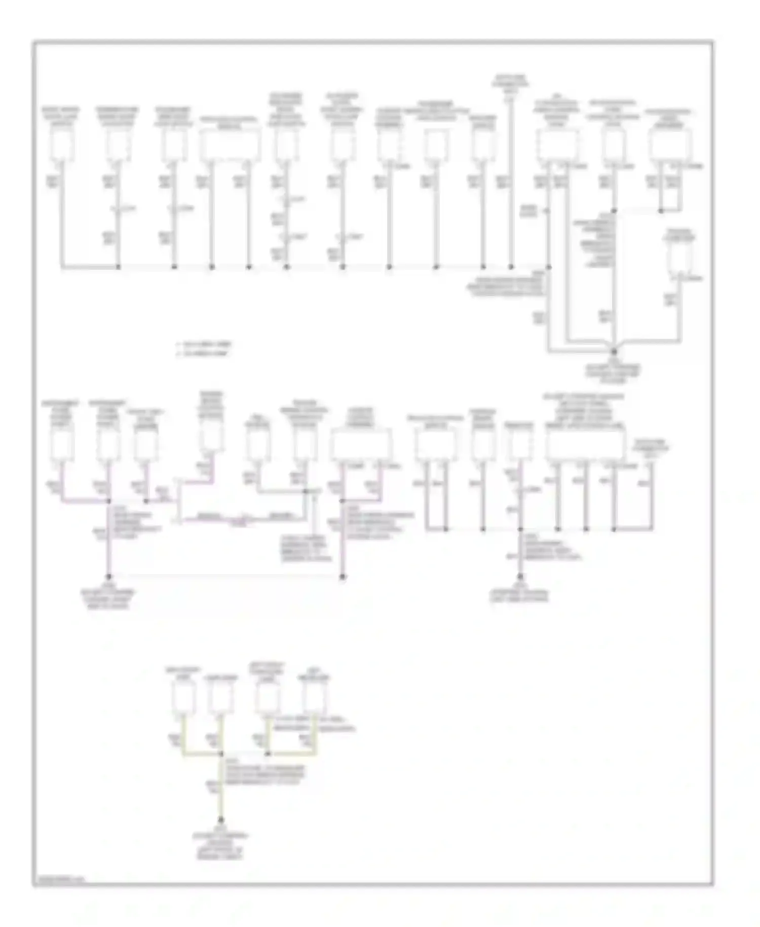 Wiring diagram left front side lamp horn for Ford Econoline E150  (1997-2012) (1 of 1)
