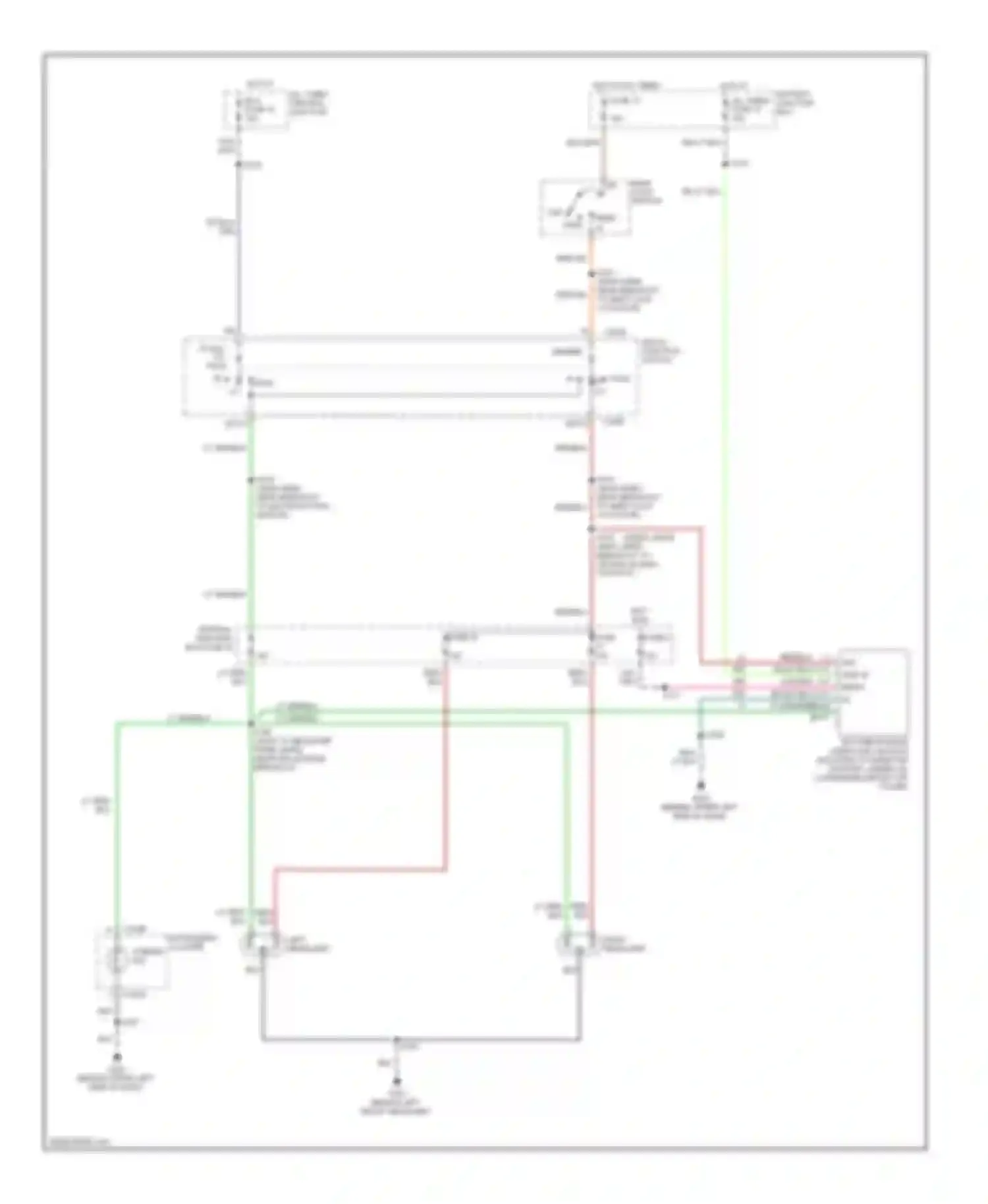 Wiring diagram left headlamp for Ford Econoline E150  (1997-2012) (3 of 7)