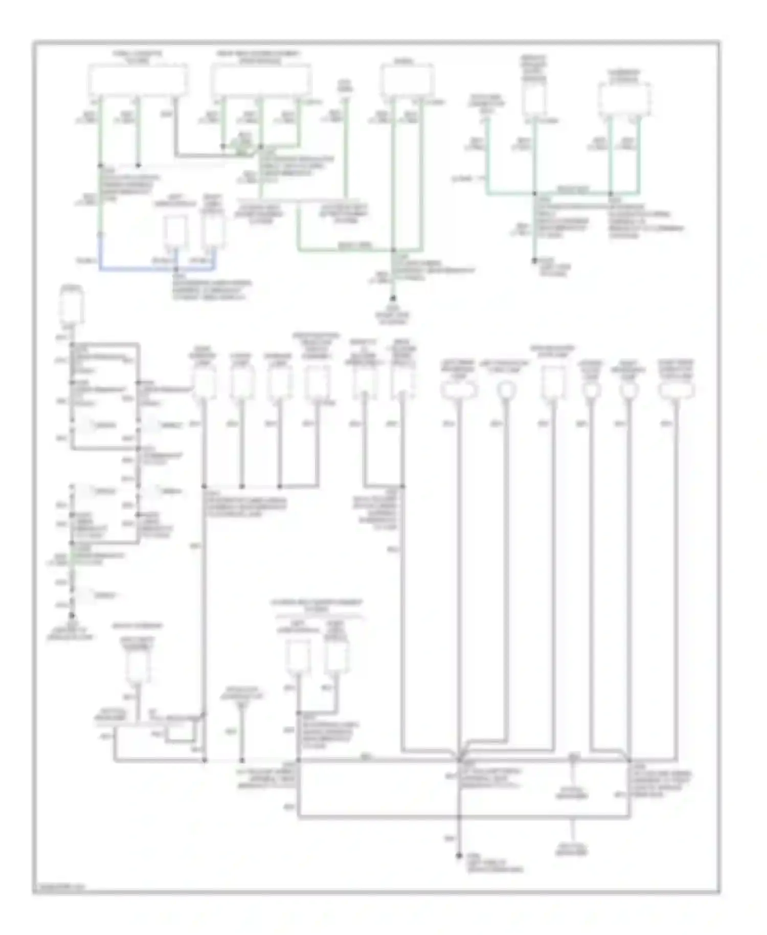 Wiring diagram left rear left park/stop/ reversing turn lamp lamp for Ford Econoline E150  (1997-2012) (1 of 1)
