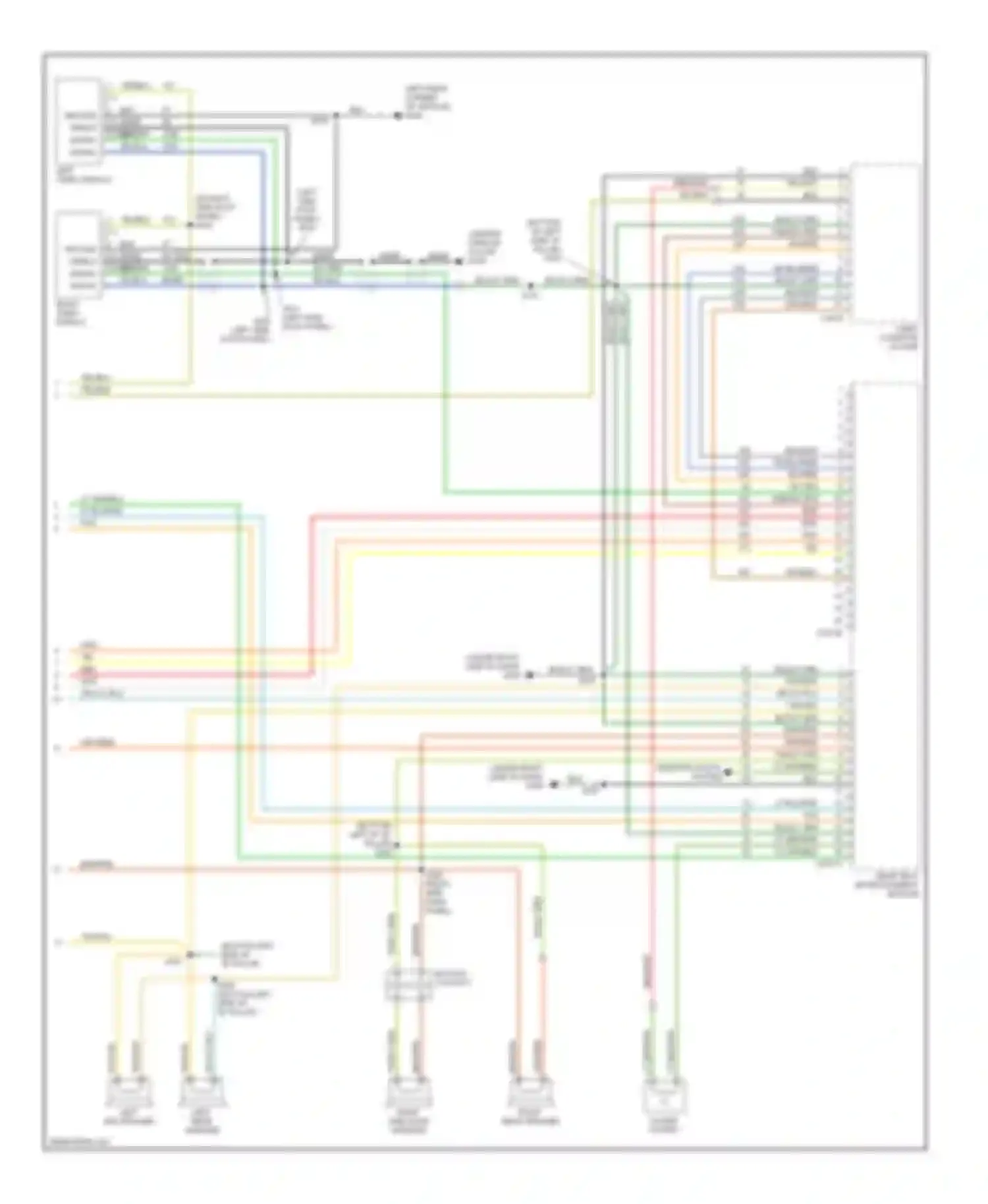 Wiring diagram left rear speaker for Ford Econoline E150  (1997-2012) (9 of 10)