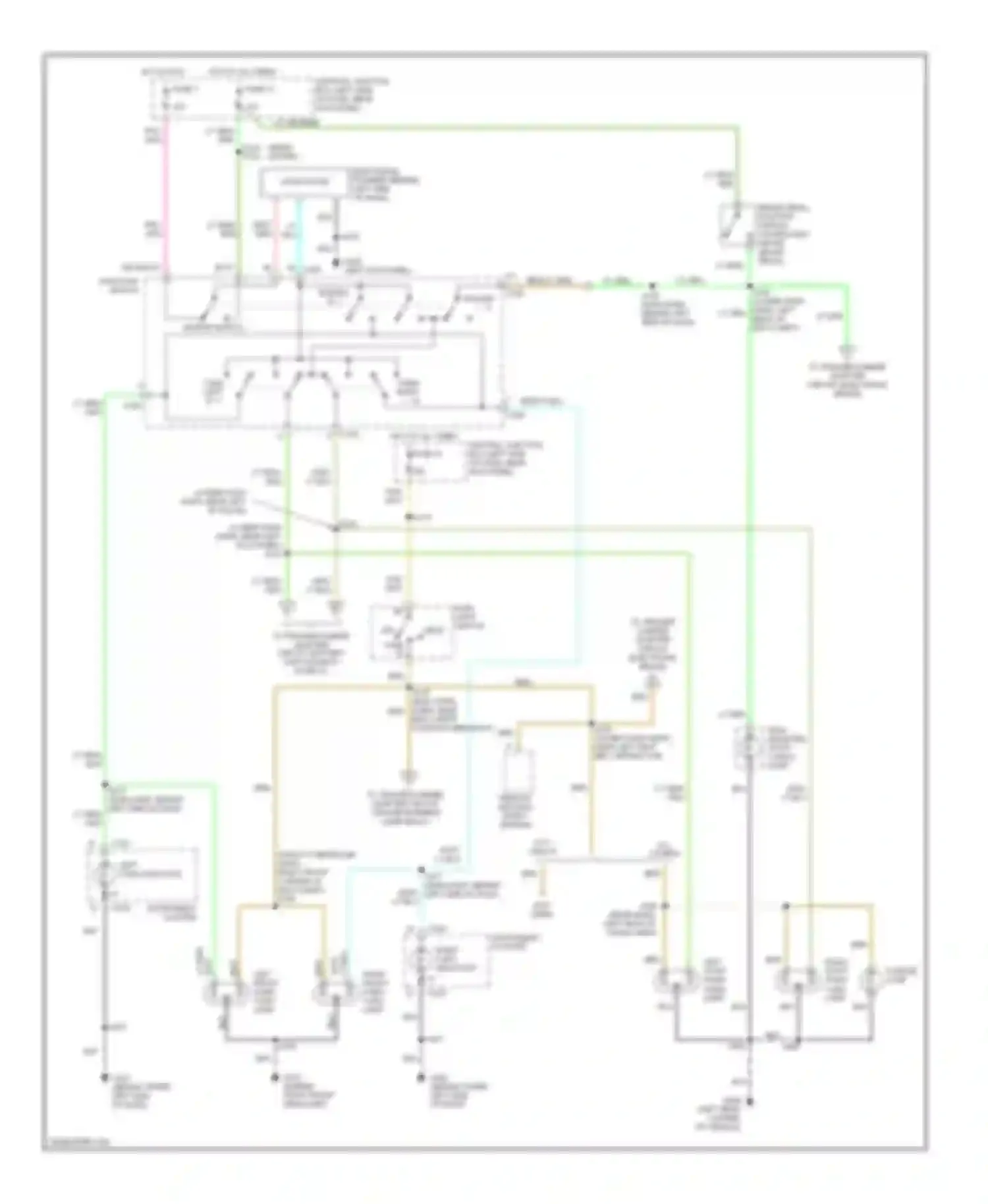 Wiring diagram license lamp for Ford Econoline E150  (1997-2012) (1 of 2)