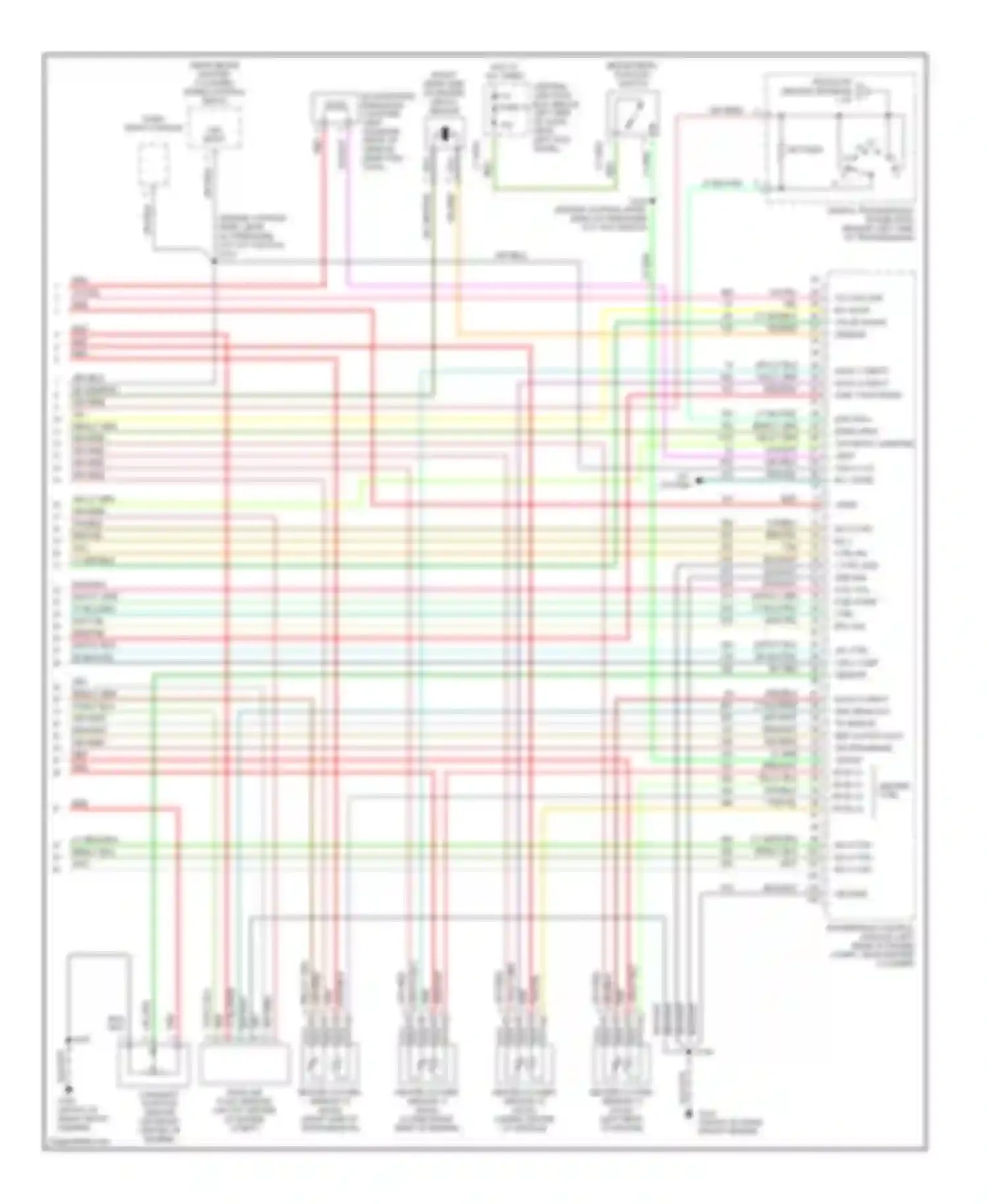 Wiring diagram maf sens out tp sens in ref output volt sig rtn brake on/off for Ford Econoline E150  (1997-2012) (1 of 2)