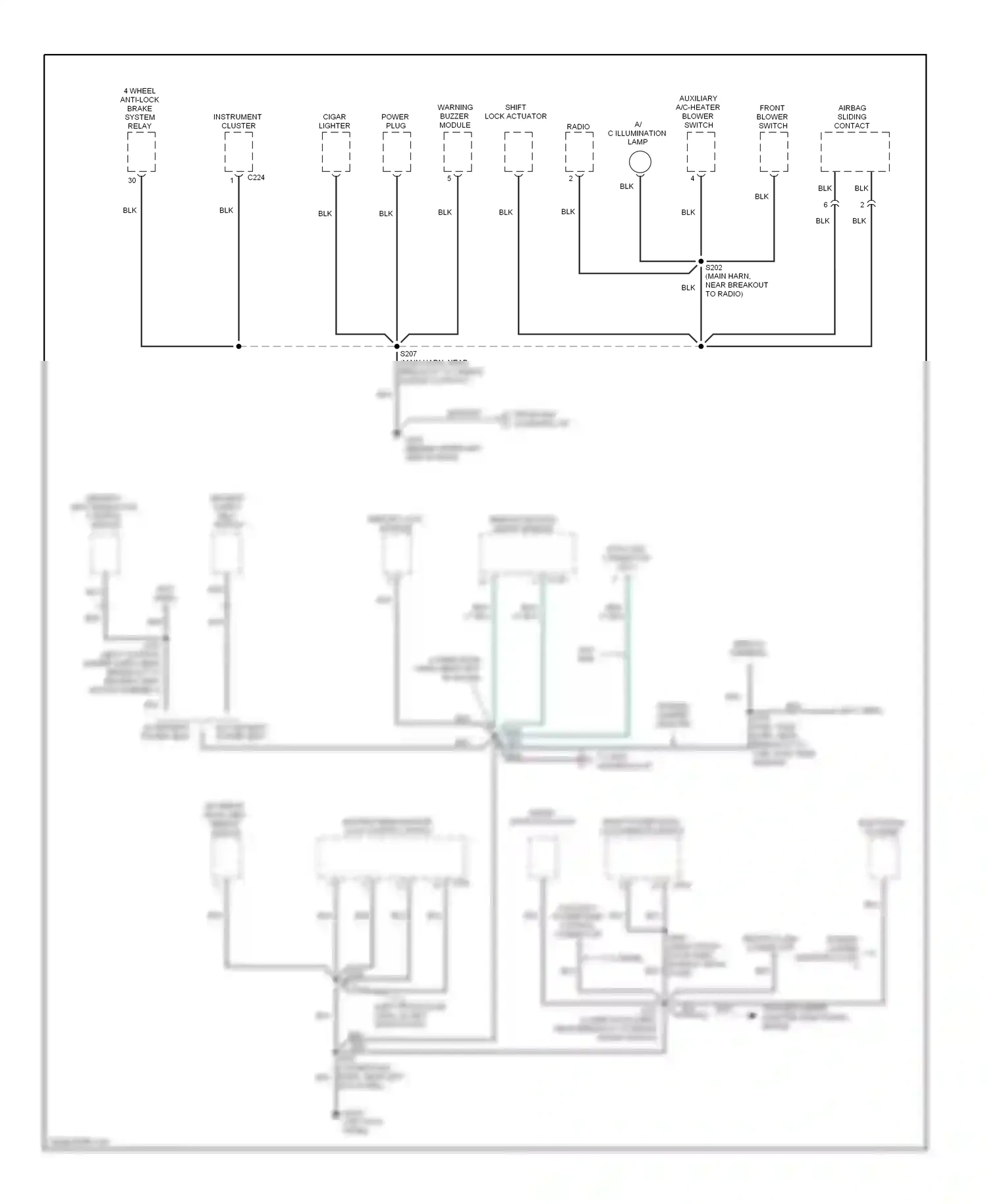Ford Econoline E150  (1997-2012) remote keyless entry module wiring diagram  (1 of 5)