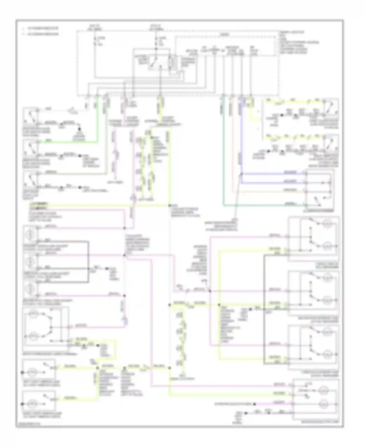 Wiring diagram w/ sliding side door for Ford Econoline E150  (1997-2012) (2 of 5)