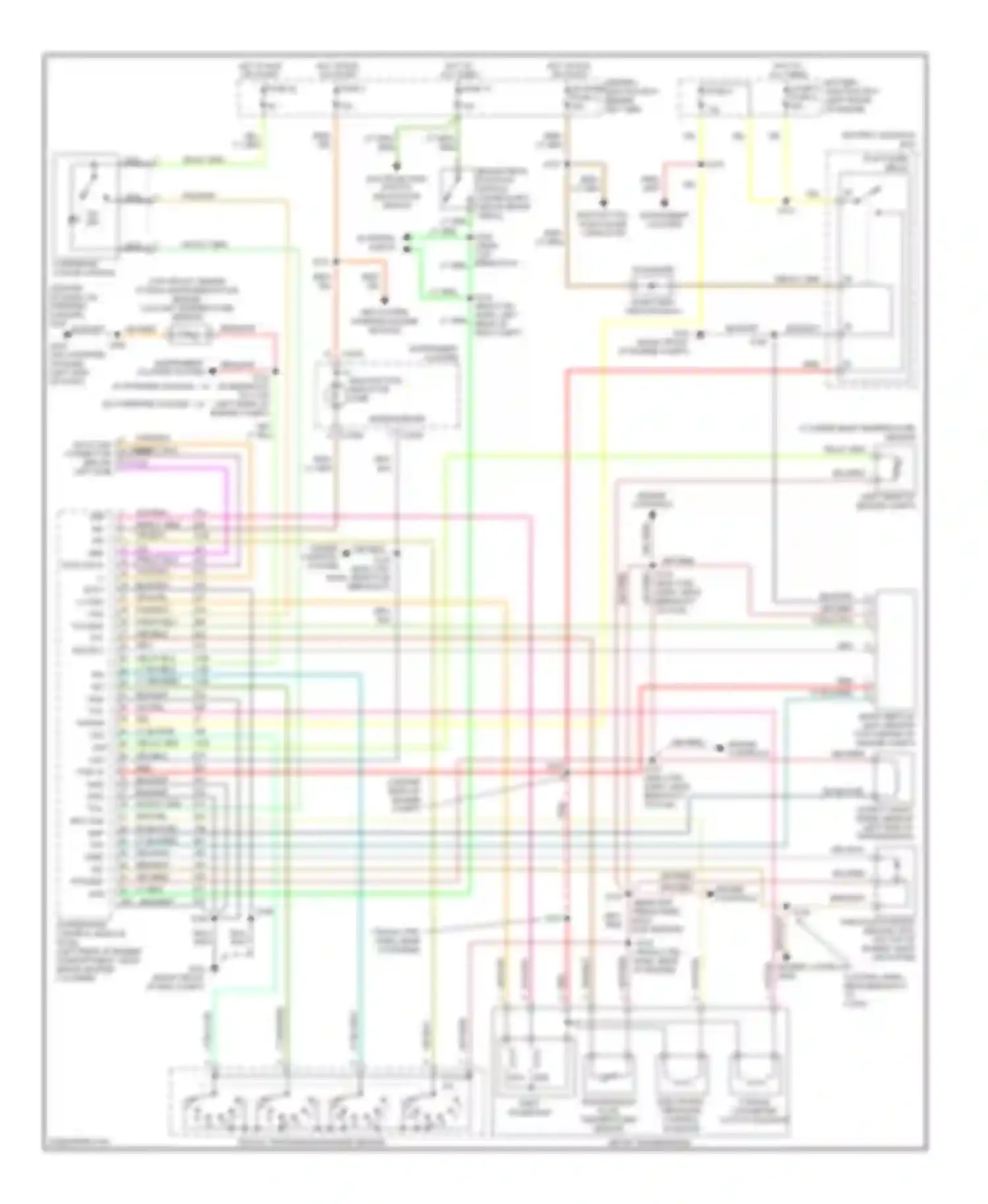 Wiring diagram w/ stripped chassis for Ford Econoline E150  (1997-2012) (1 of 6)