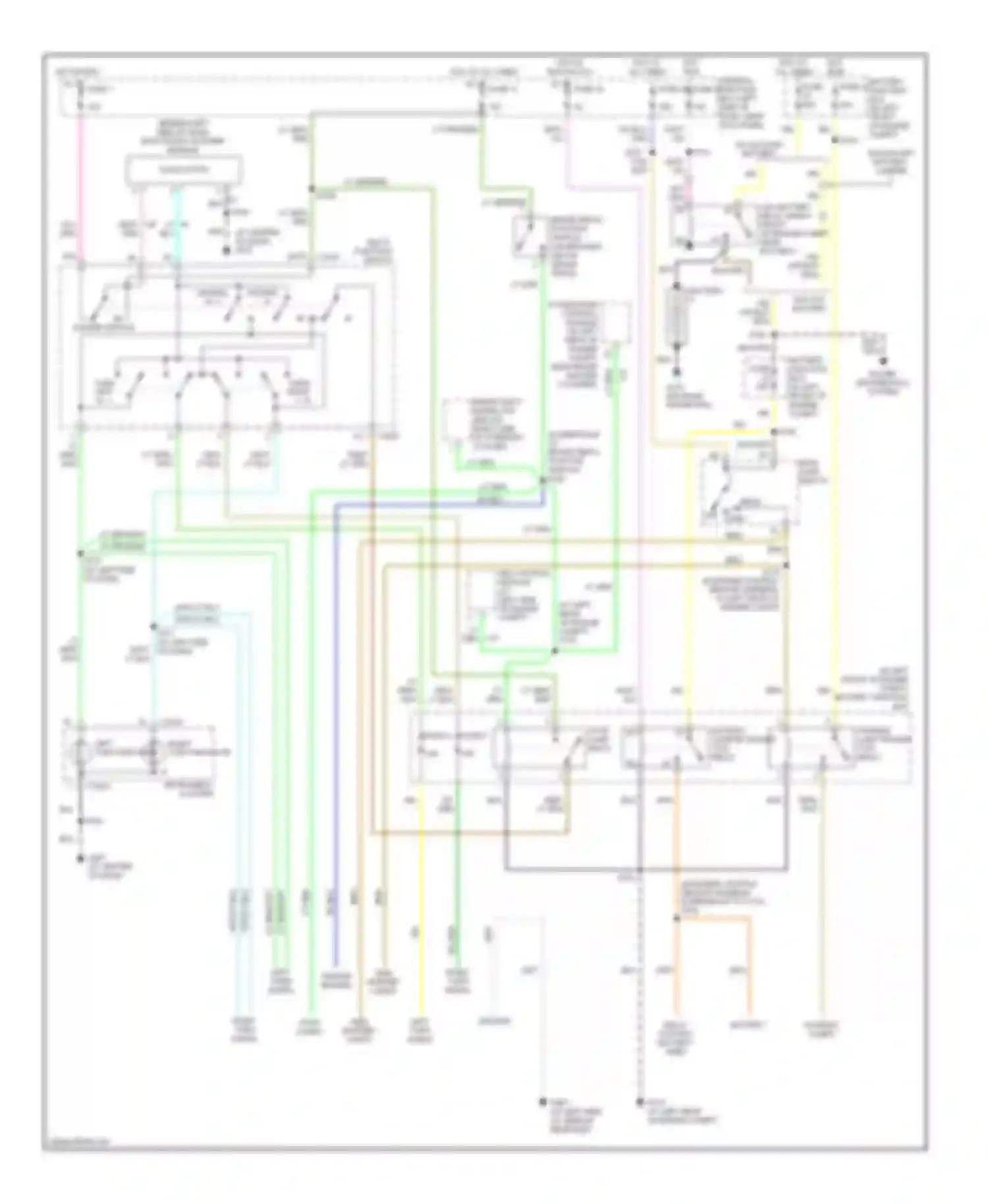 Econoline E250 Ford  (1997-2012): Exterior lamps circuit, with stripped chassis