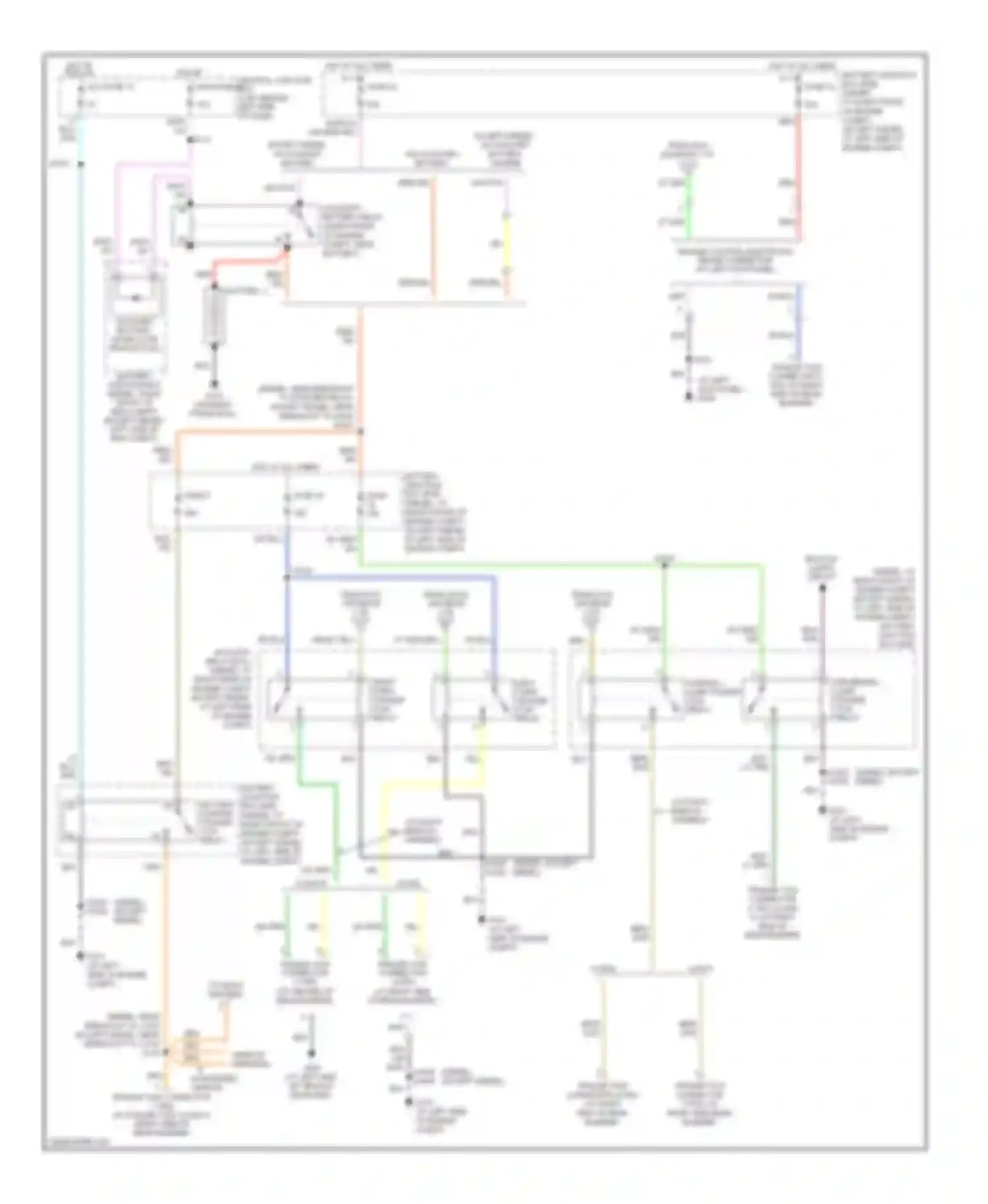 Econoline E250 Ford  (1997-2012): Exterior lamps circuit, without stripped chassis (2 of 2)