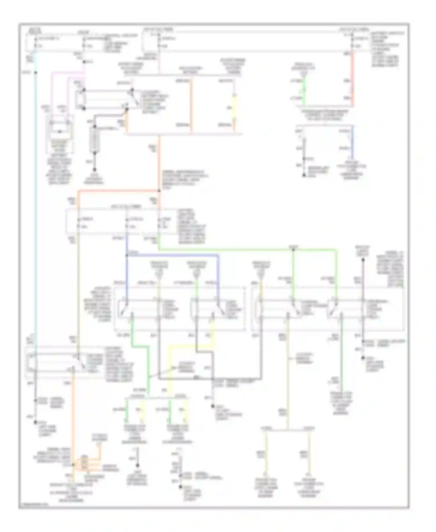 Econoline E250 Ford  (1997-2012): Exterior lamps circuit, without stripped chassis (2 of 3)