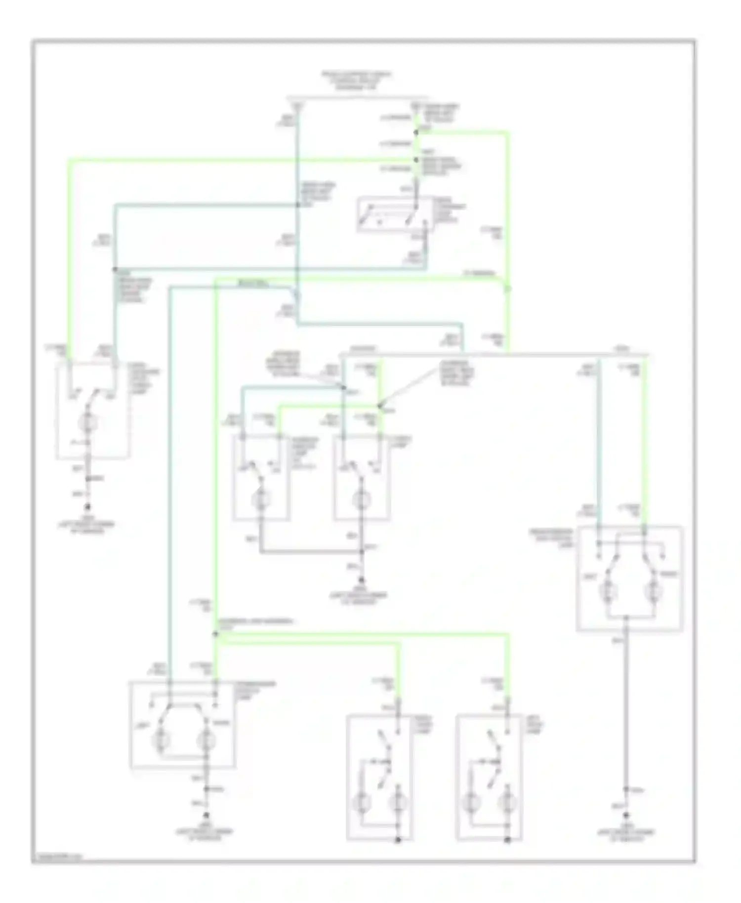 Econoline E250 Ford  (1997-2012): Courtesy lamps circuit, except cutaway (2 of 2)