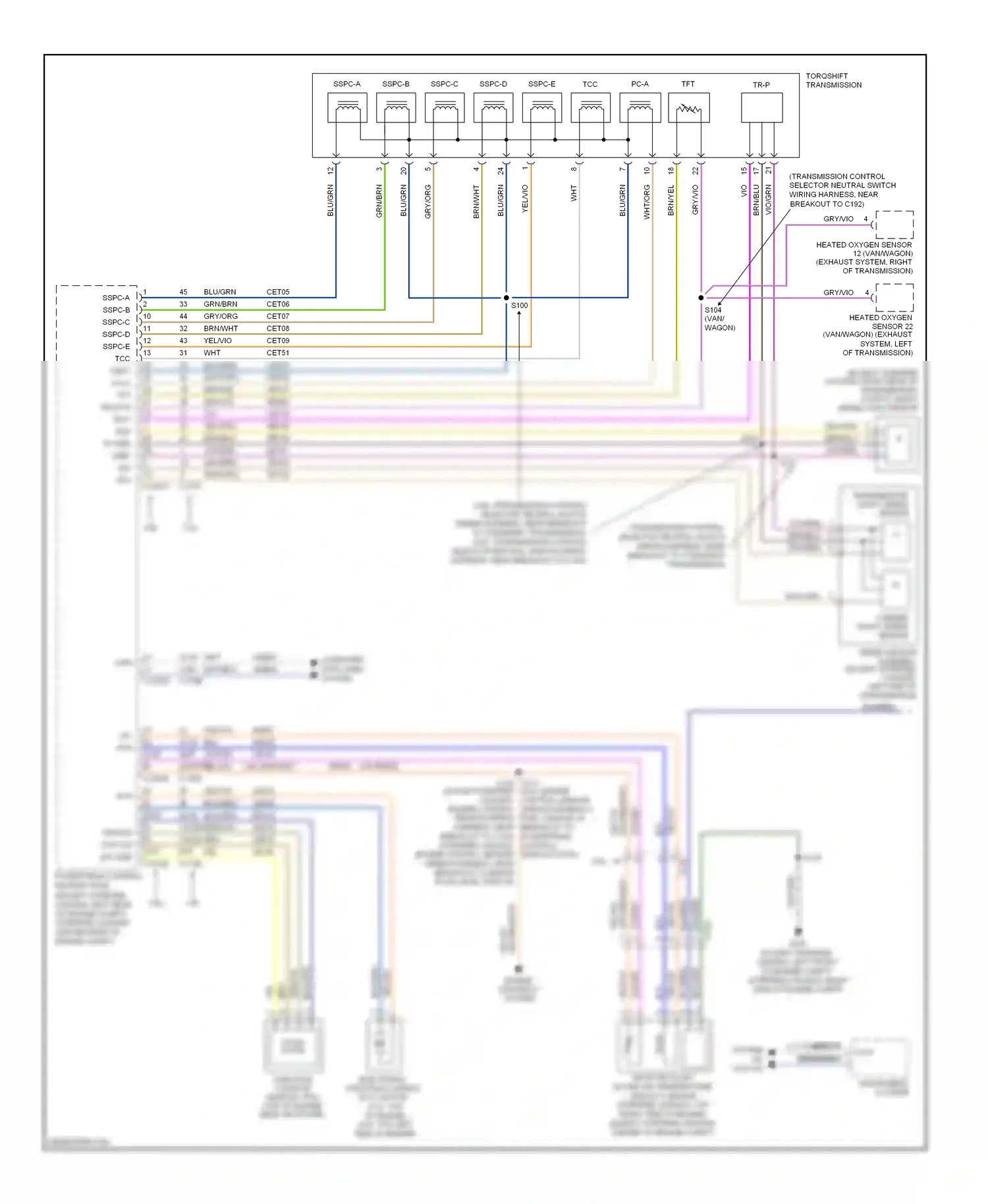 Ford Econoline E250  (1997-2012) 6 7 computer data lines system hs can- hs can+ wiring diagram  (1 of 1)