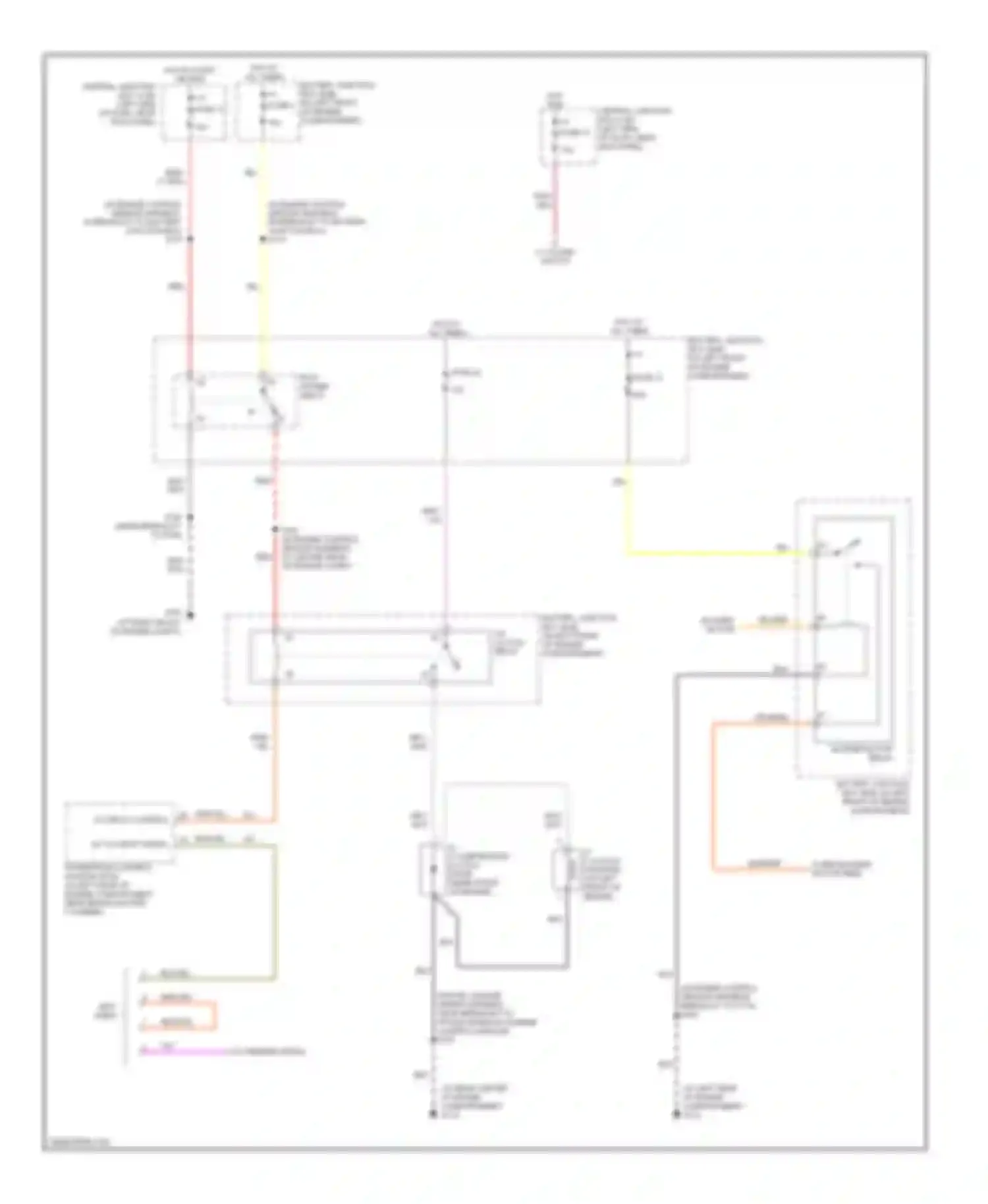 Wiring diagram a/c relay control for Ford Econoline E250  (1997-2012) (2 of 2)