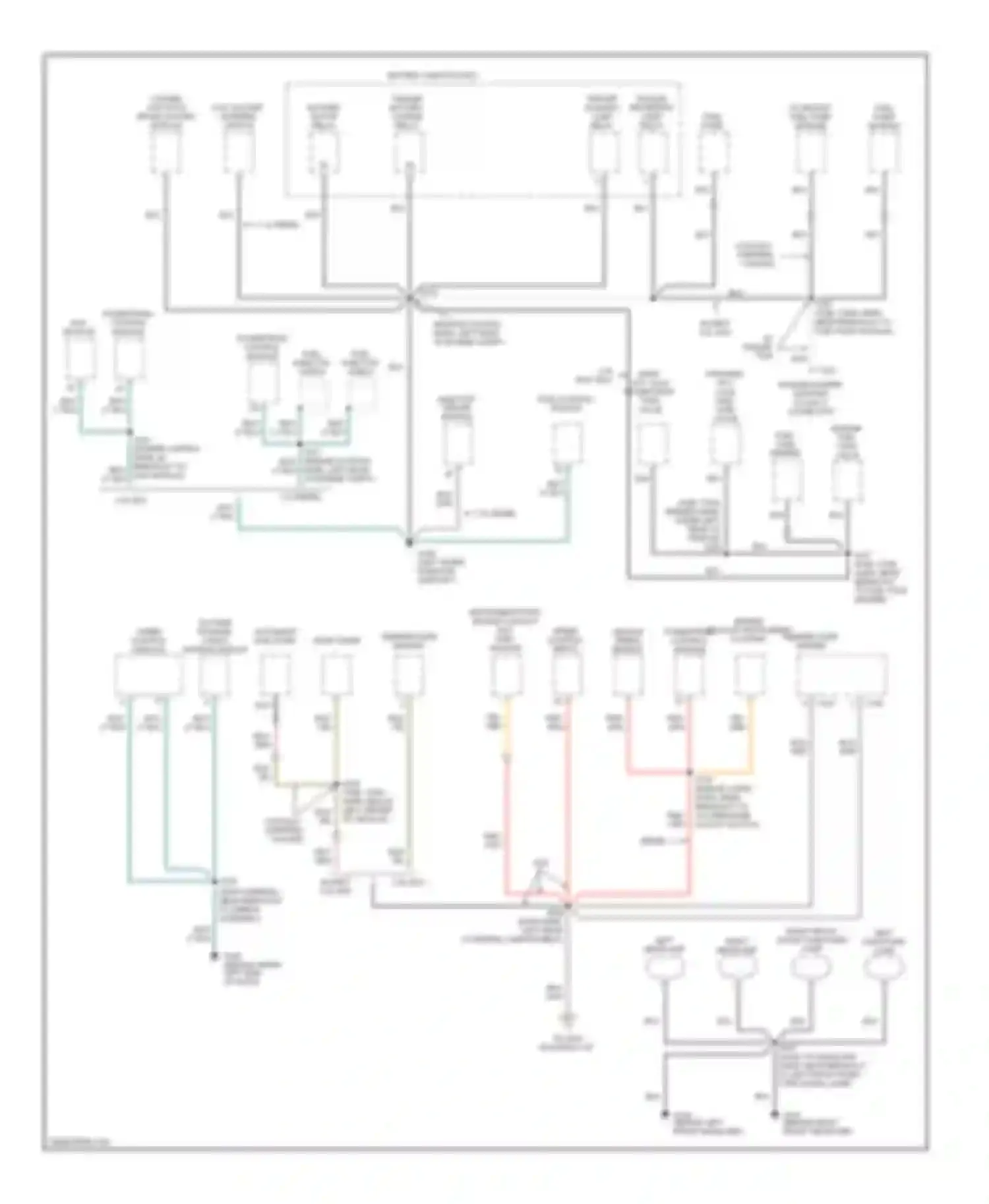 Wiring diagram battery junction box for Ford Econoline E250  (1997-2012) (8 of 14)