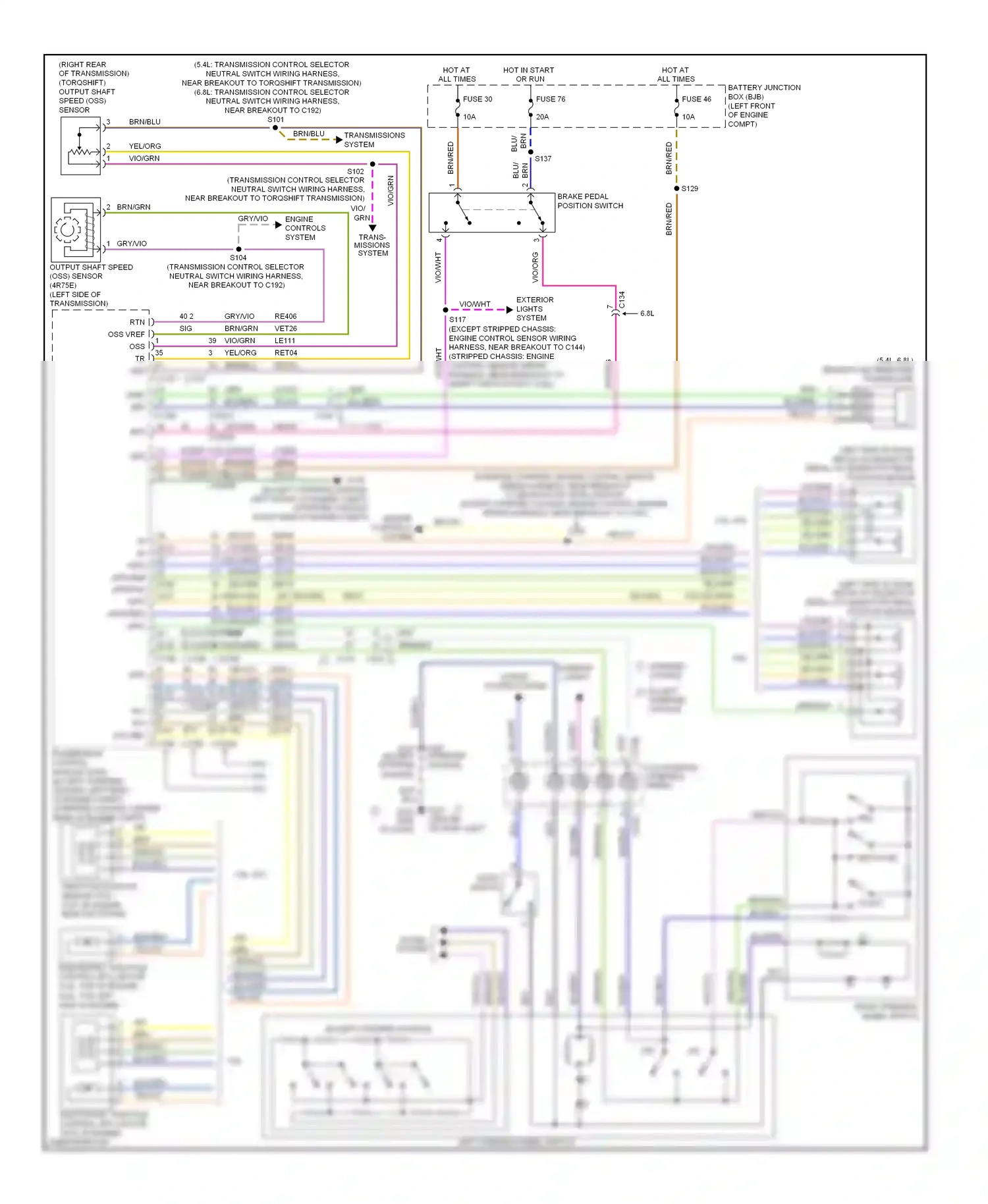 Ford Econoline E250  (1997-2012) blk wiring diagram  (65 of 243)