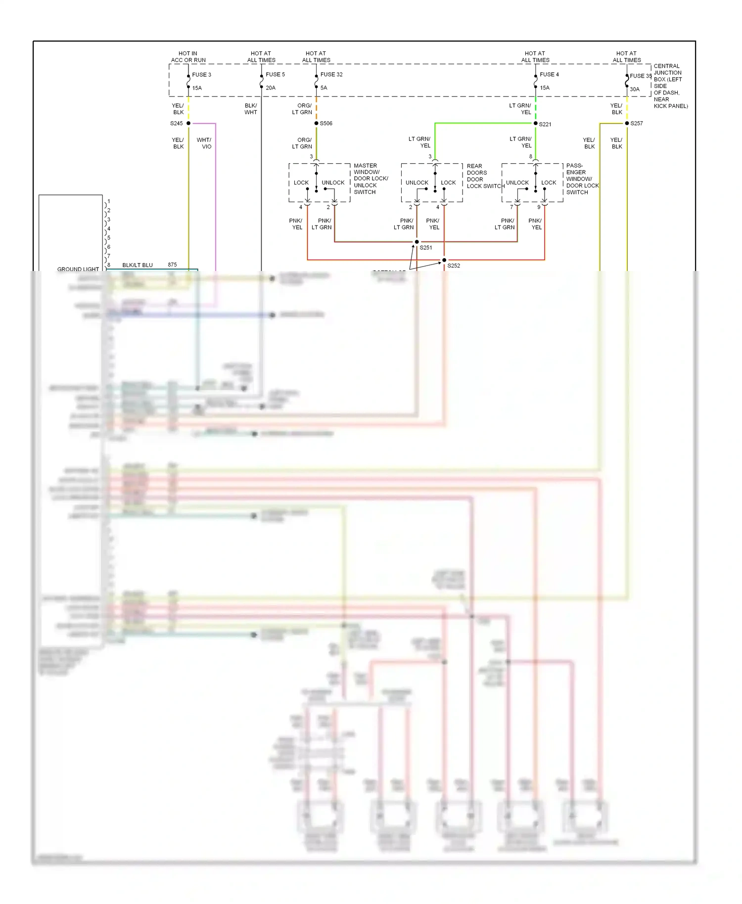 Ford Econoline E250  (1997-2012) blk/lt blu wiring diagram  (13 of 49)