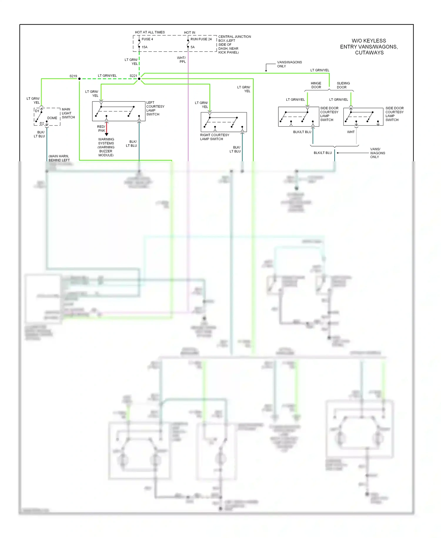 Ford Econoline E250  (1997-2012) blk/lt blu wiring diagram  (3 of 49)
