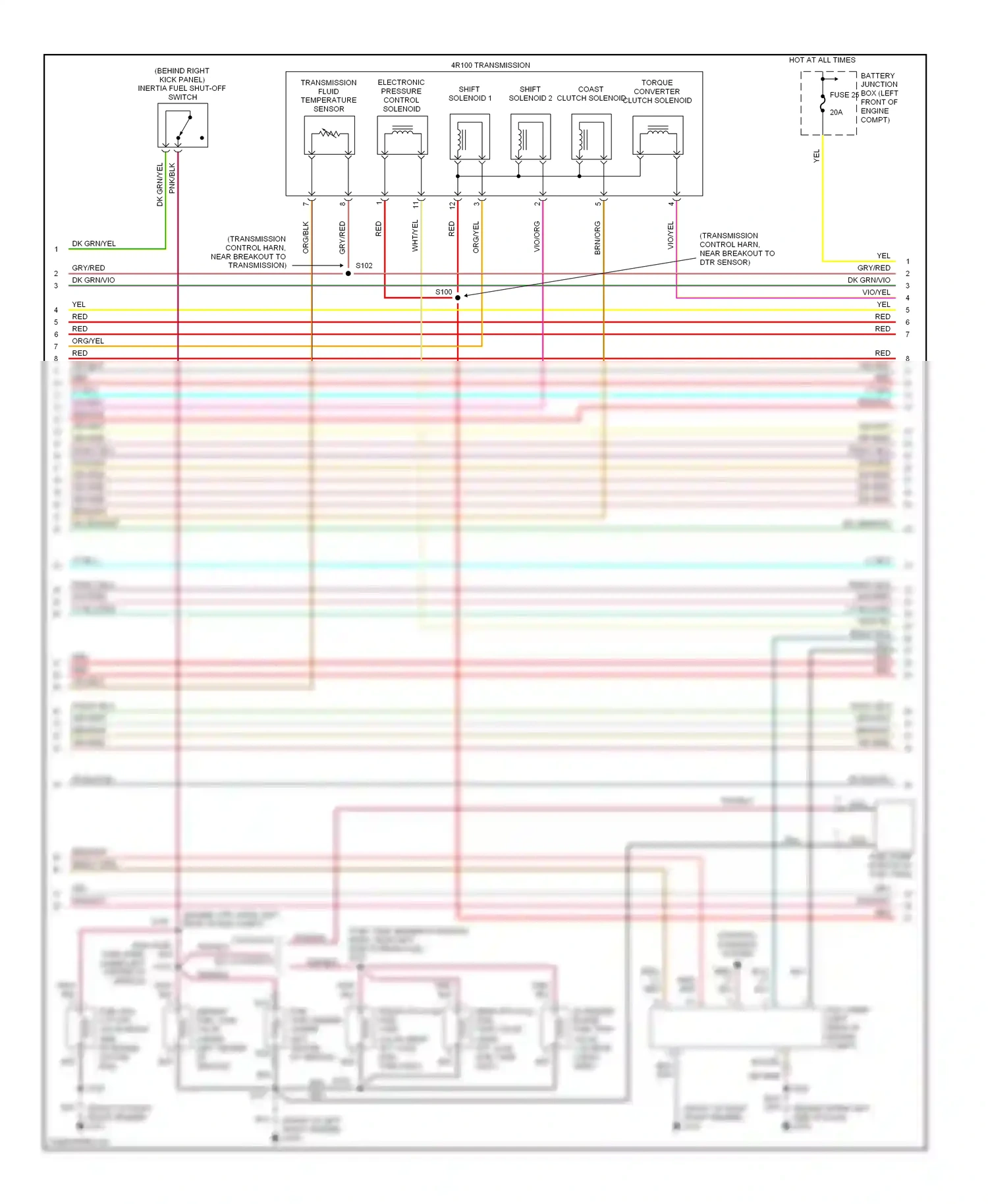 Ford Econoline E250  (1997-2012) blu wiring diagram  (39 of 88)
