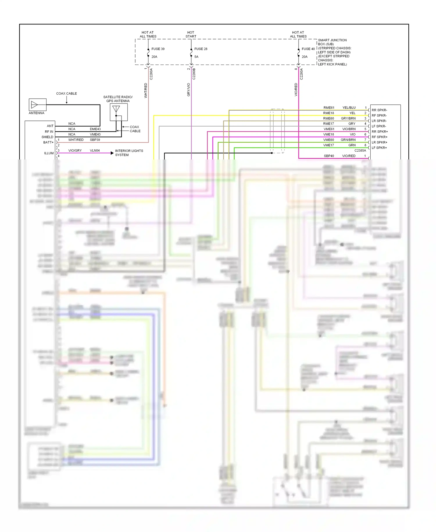 Ford Econoline E250  (1997-2012) blu/grn wiring diagram  (26 of 32)