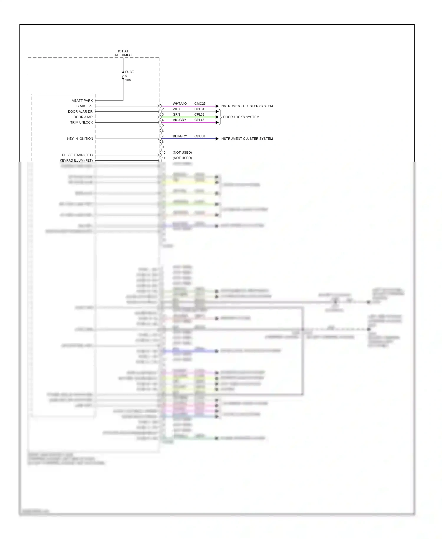 Ford Econoline E250  (1997-2012) blu/grn wiring diagram  (22 of 32)