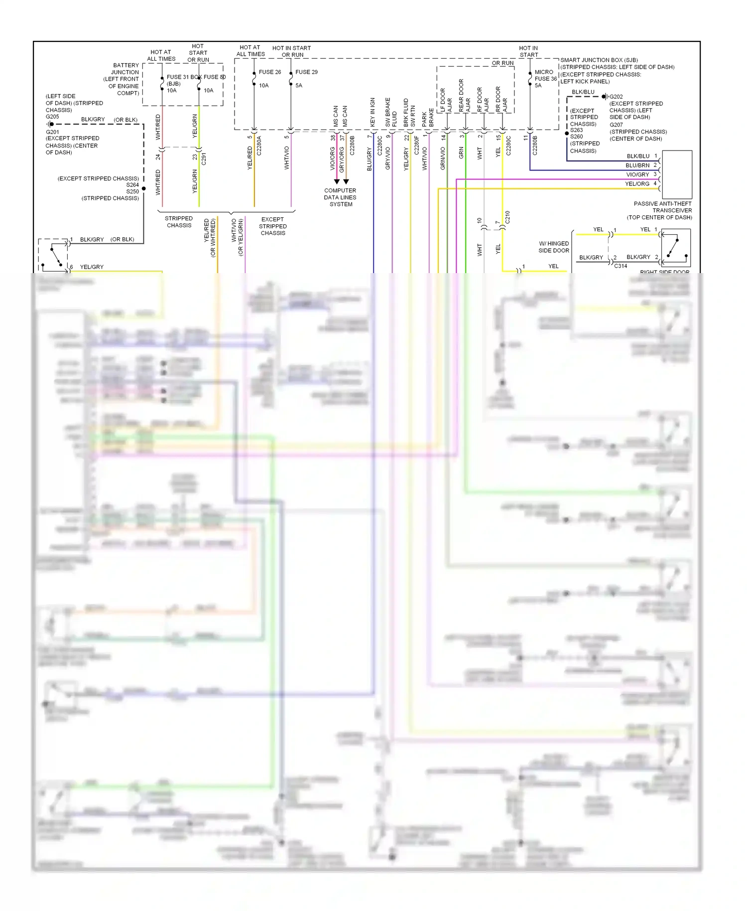 Ford Econoline E250  (1997-2012) blu/gry wiring diagram  (4 of 28)