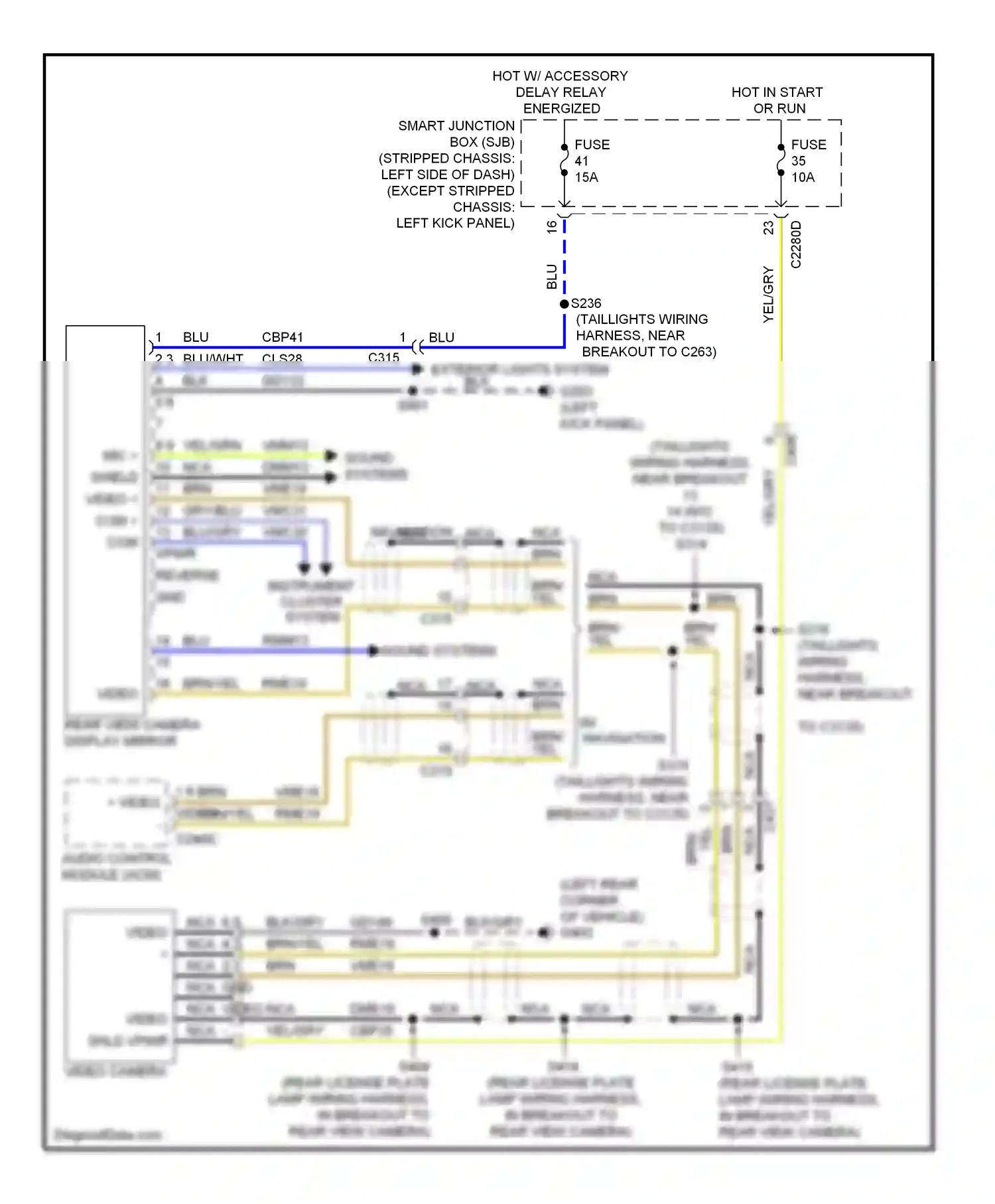 Ford Econoline E250  (1997-2012) blu/gry wiring diagram  (28 of 28)