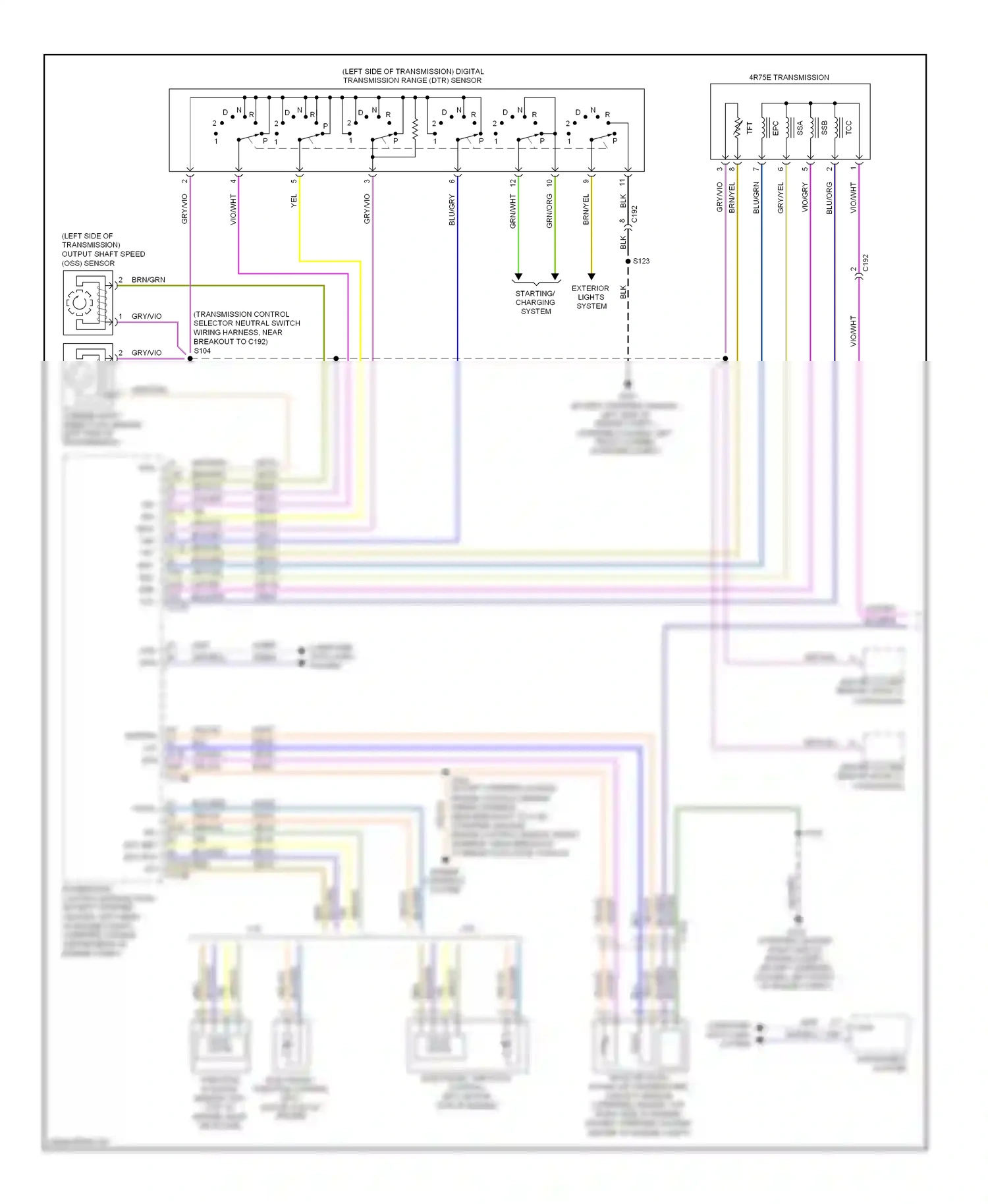 Ford Econoline E250  (1997-2012) blu/gry wiring diagram  (11 of 28)