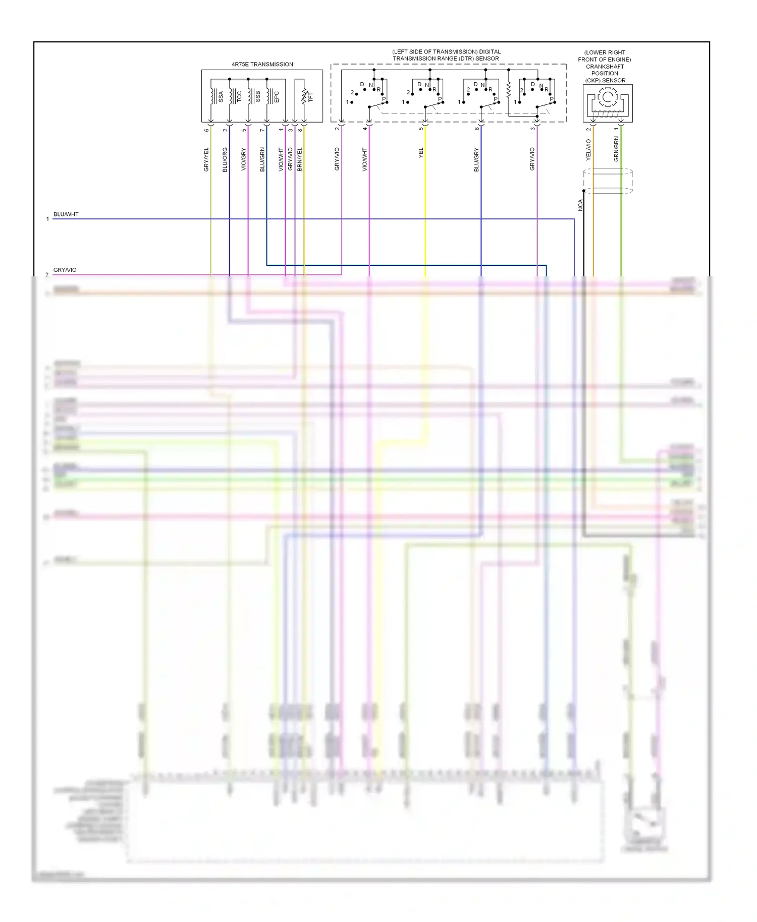 Ford Econoline E250  (1997-2012) blu/gry wiring diagram  (9 of 28)