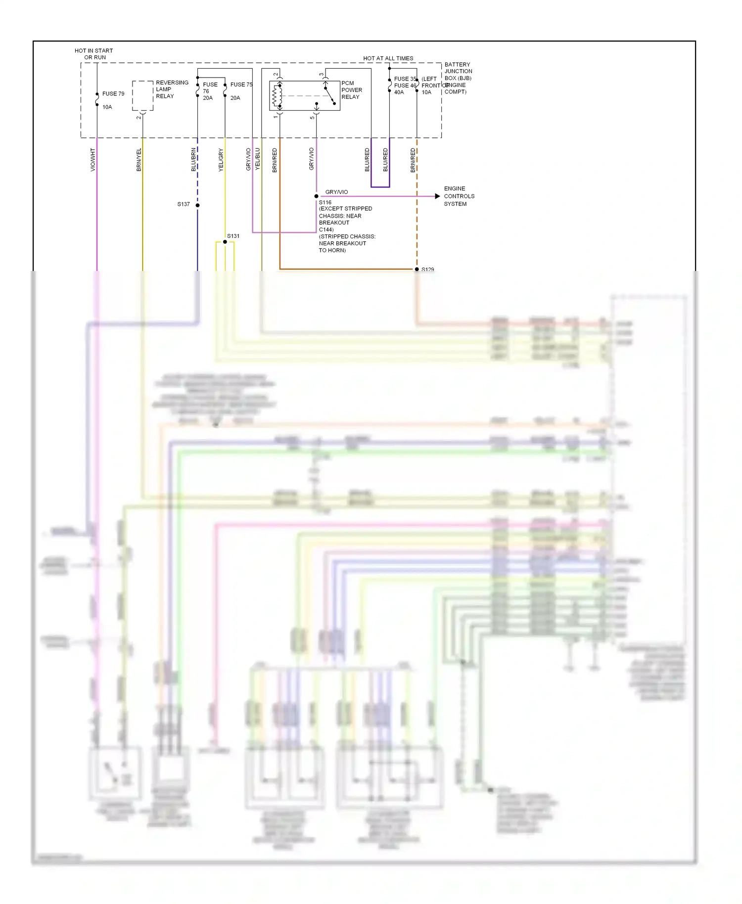 Ford Econoline E250  (1997-2012) blu/gry wiring diagram  (23 of 28)