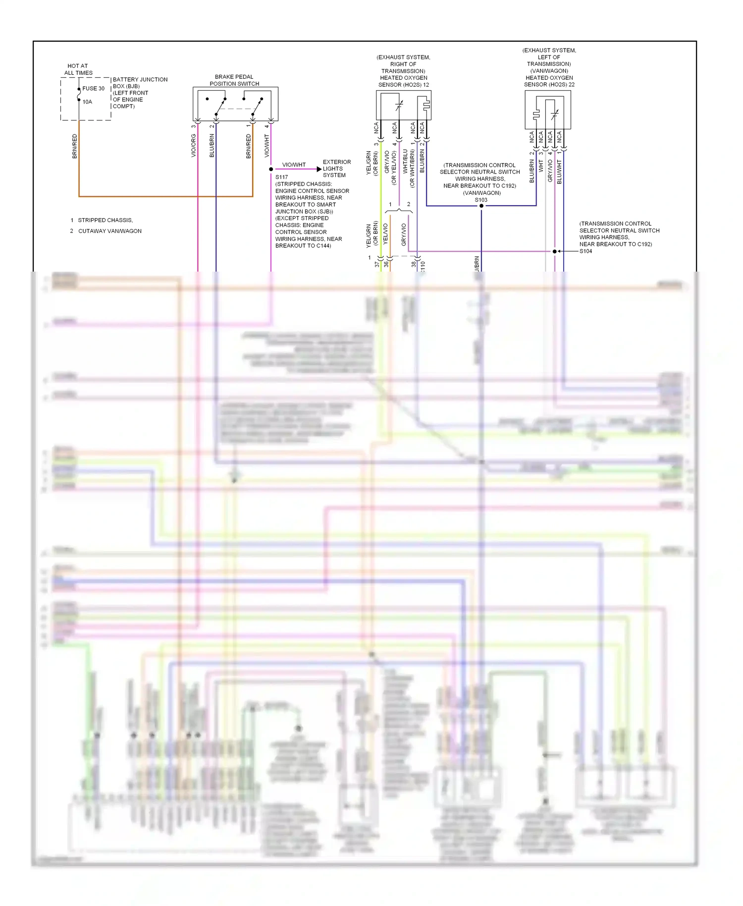 Ford Econoline E250  (1997-2012) blu/gry wiring diagram  (18 of 28)