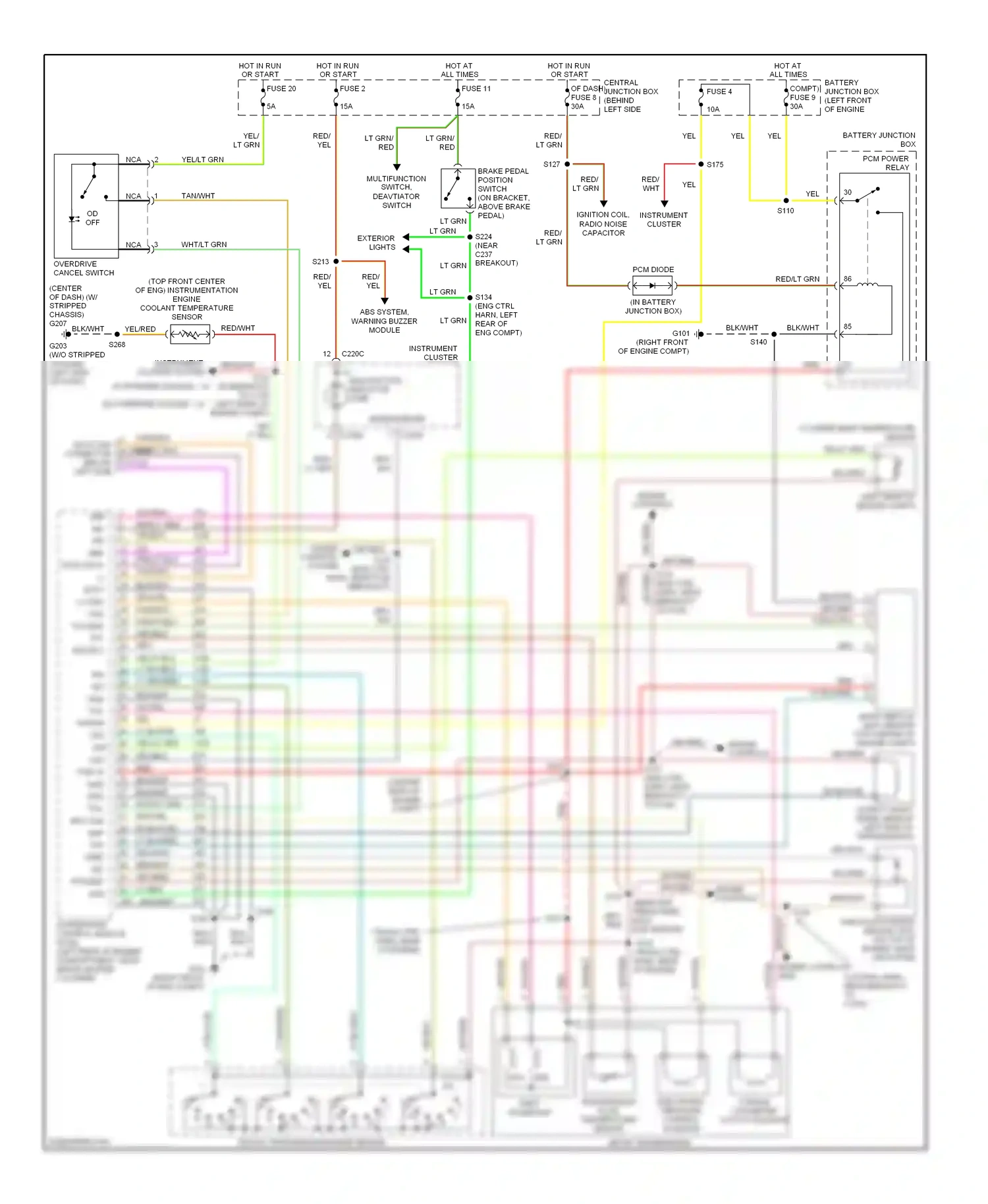 Ford Econoline E250  (1997-2012) breakout) wiring diagram  (1 of 5)