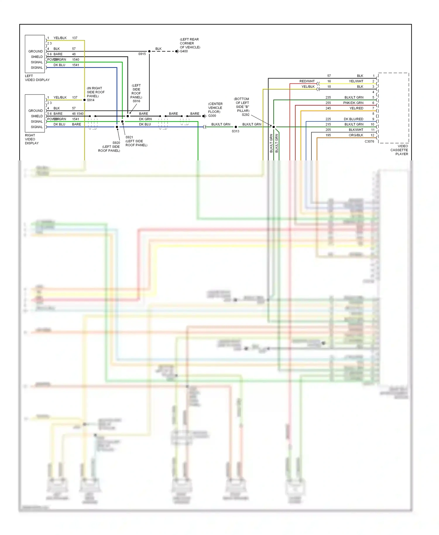 Ford Econoline E250  (1997-2012) button contact wiring diagram  (3 of 4)