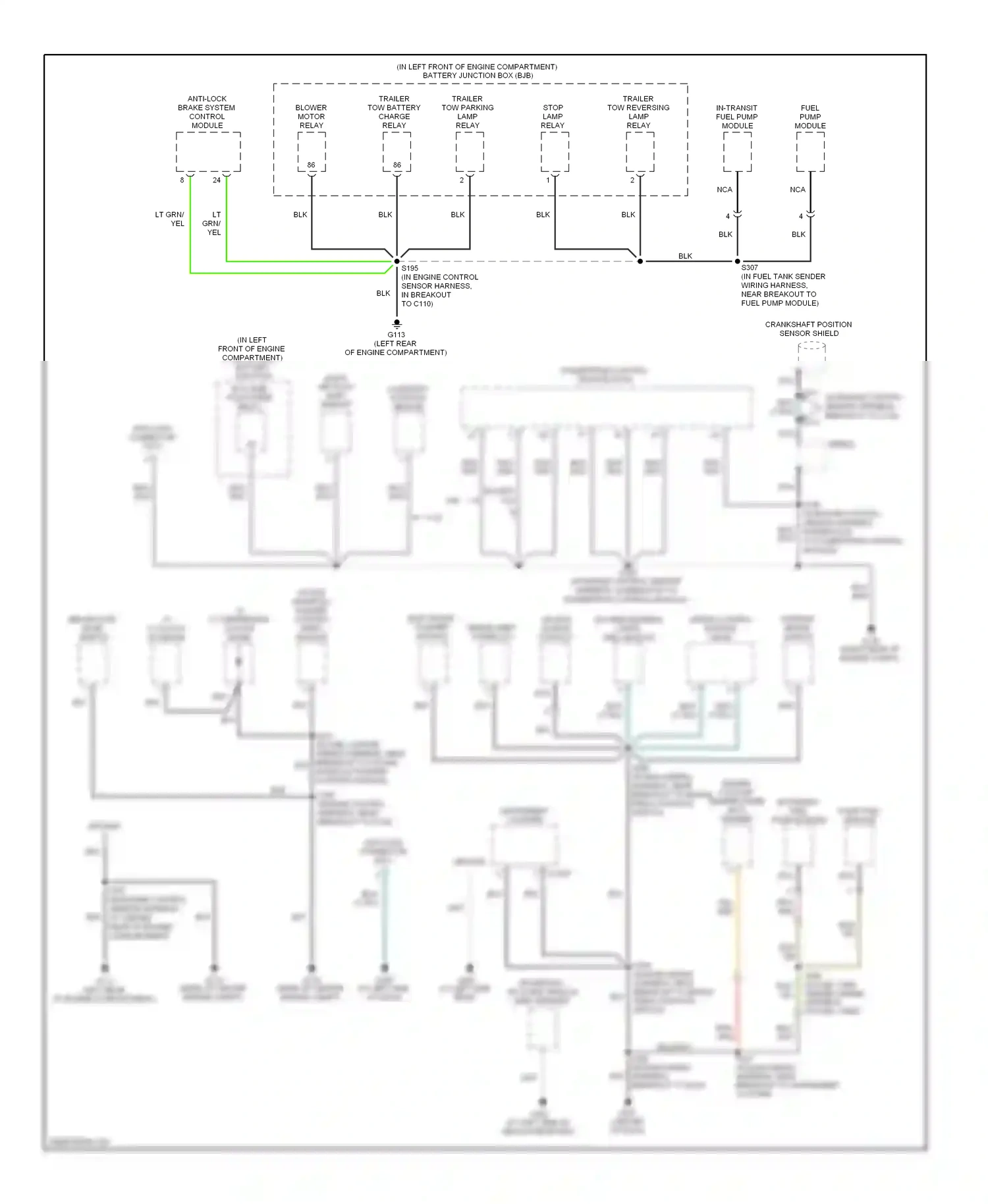 Ford Econoline E250  (1997-2012) crankshaft position sensor shield wiring diagram  (4 of 4)